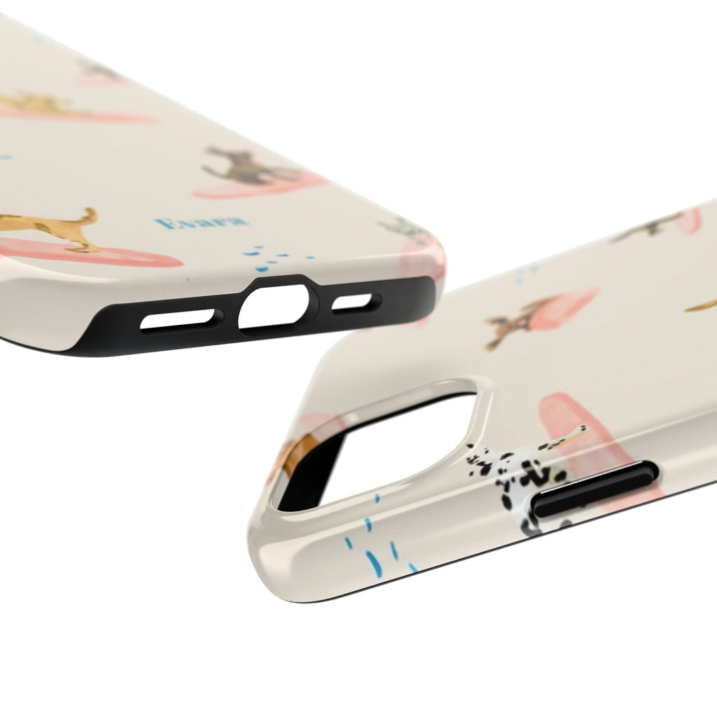 Surfing Dachshund's Phone case