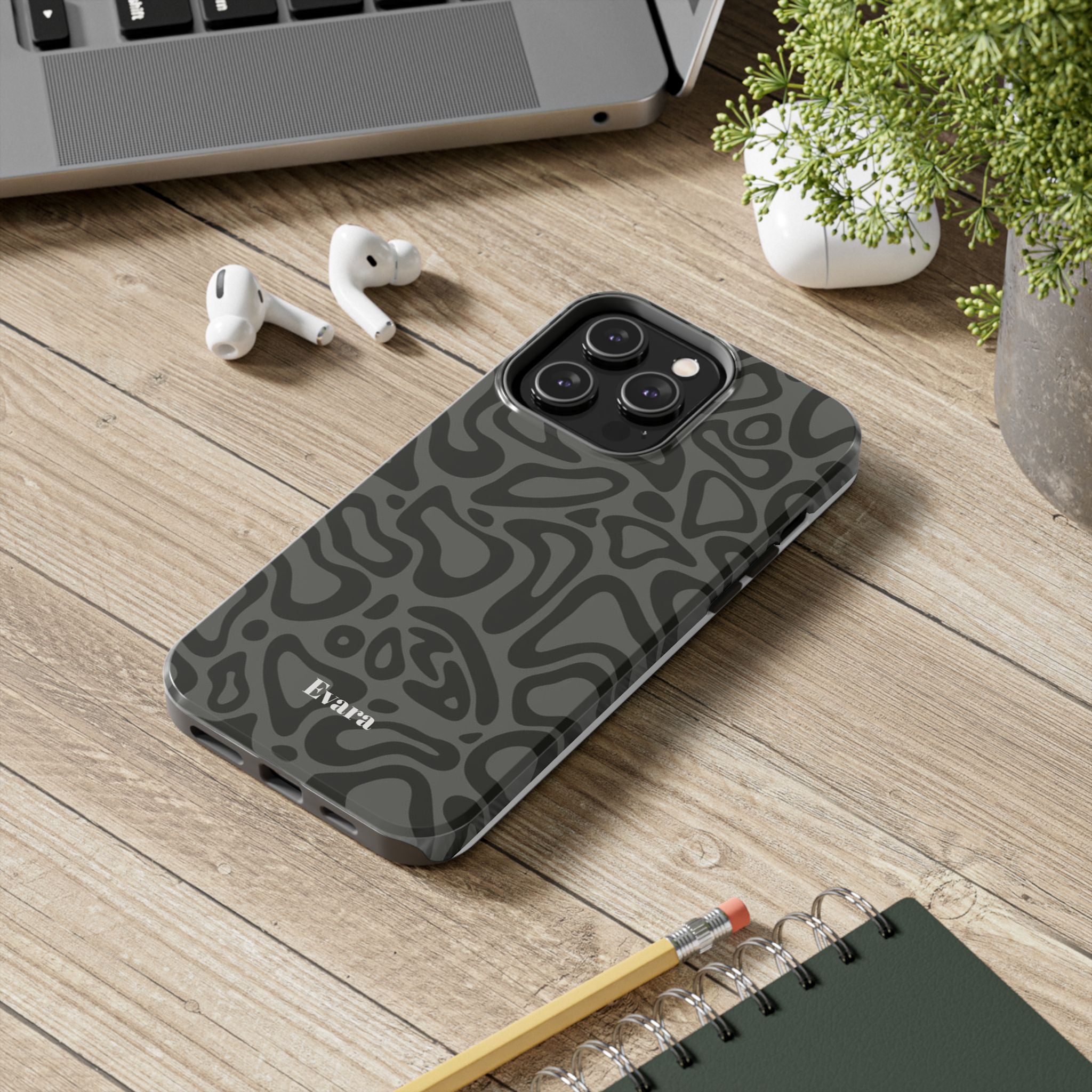 Wavy Grey Phone Case