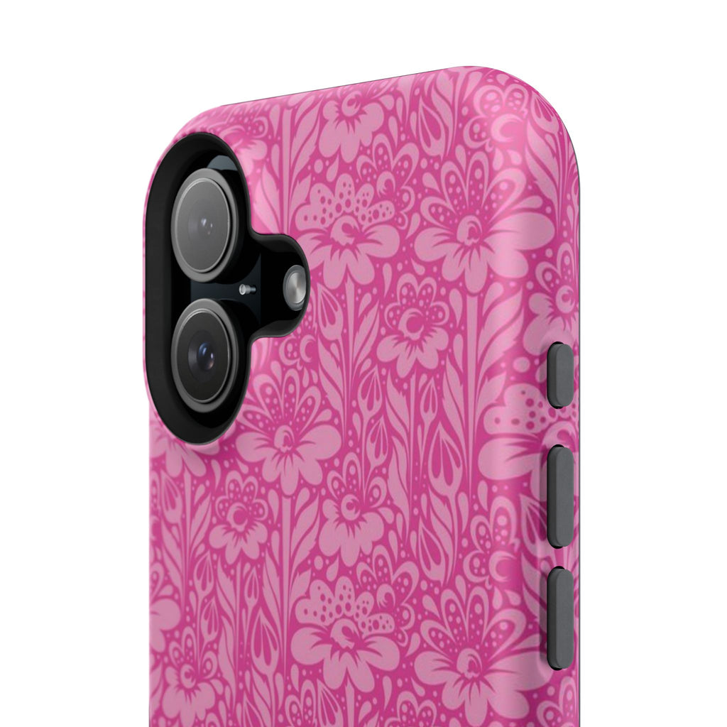 Pink Floral Phone Case- Magsafe