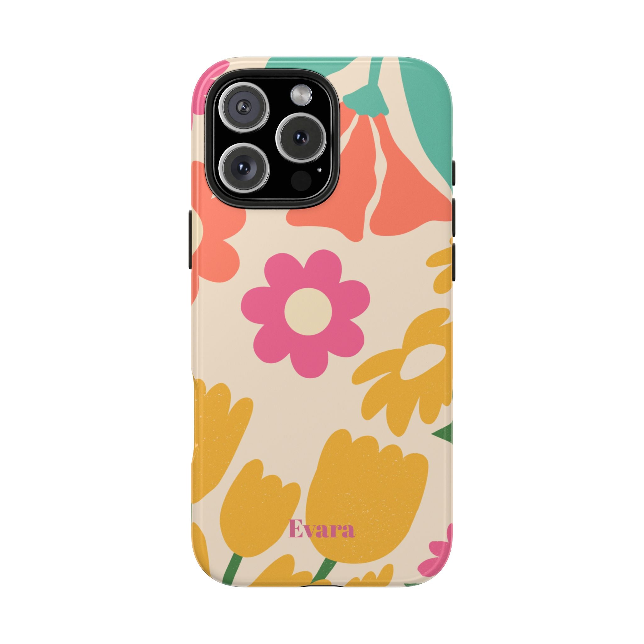 Yellow & Pink Vintage Flowers Phone Case