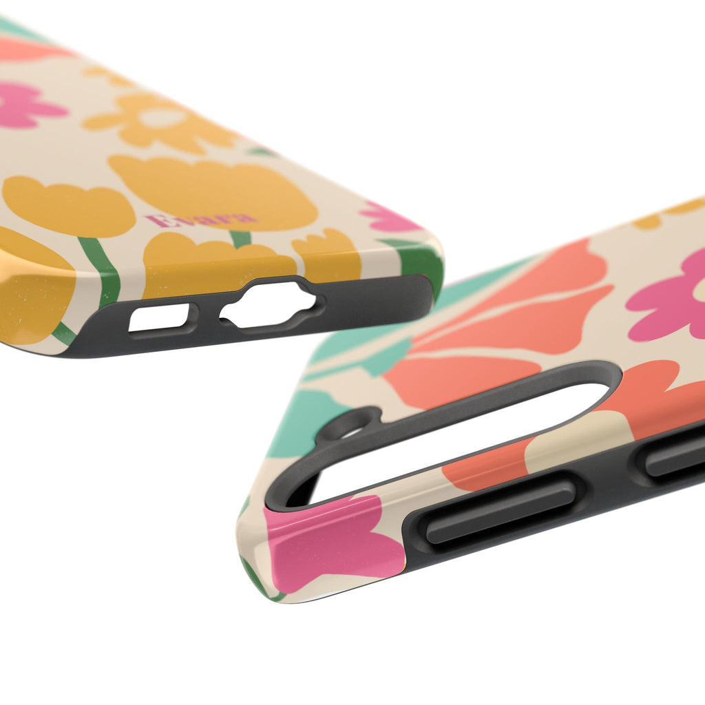 Yellow & Pink Vintage Flowers Phone Case