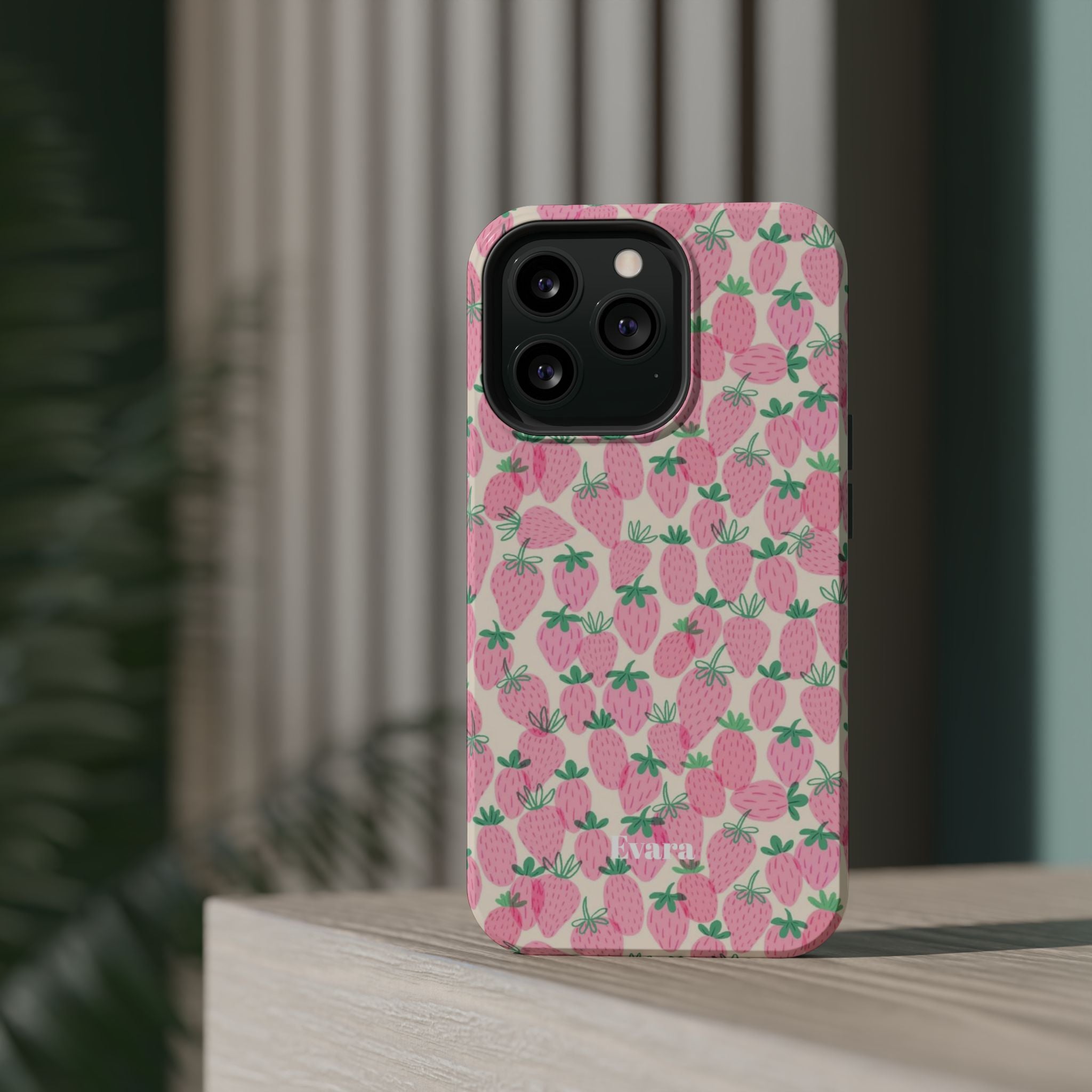 Pink Strawberry Phone Case- Magsafe