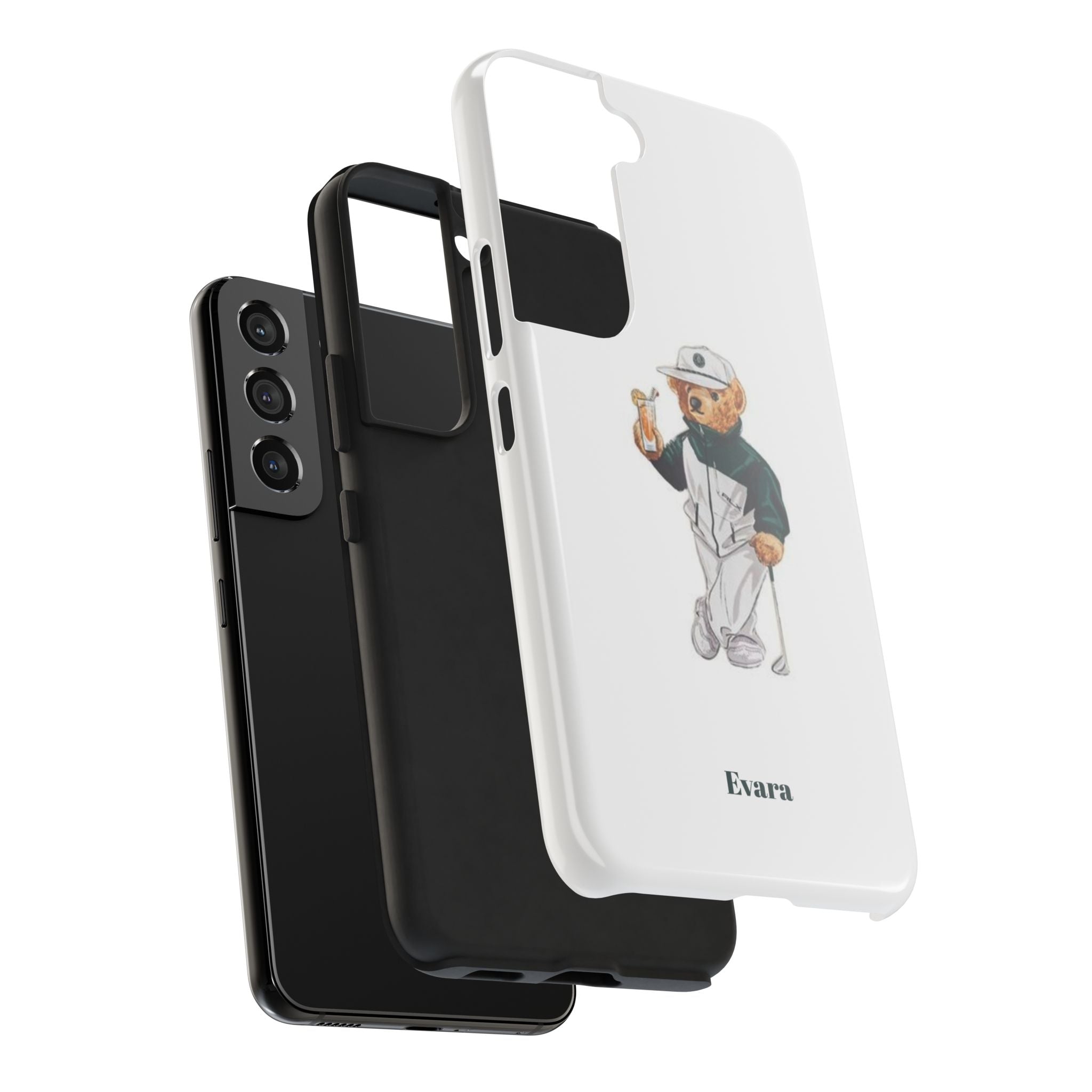 Tough Phone Case — Personalized Golf Bear Design