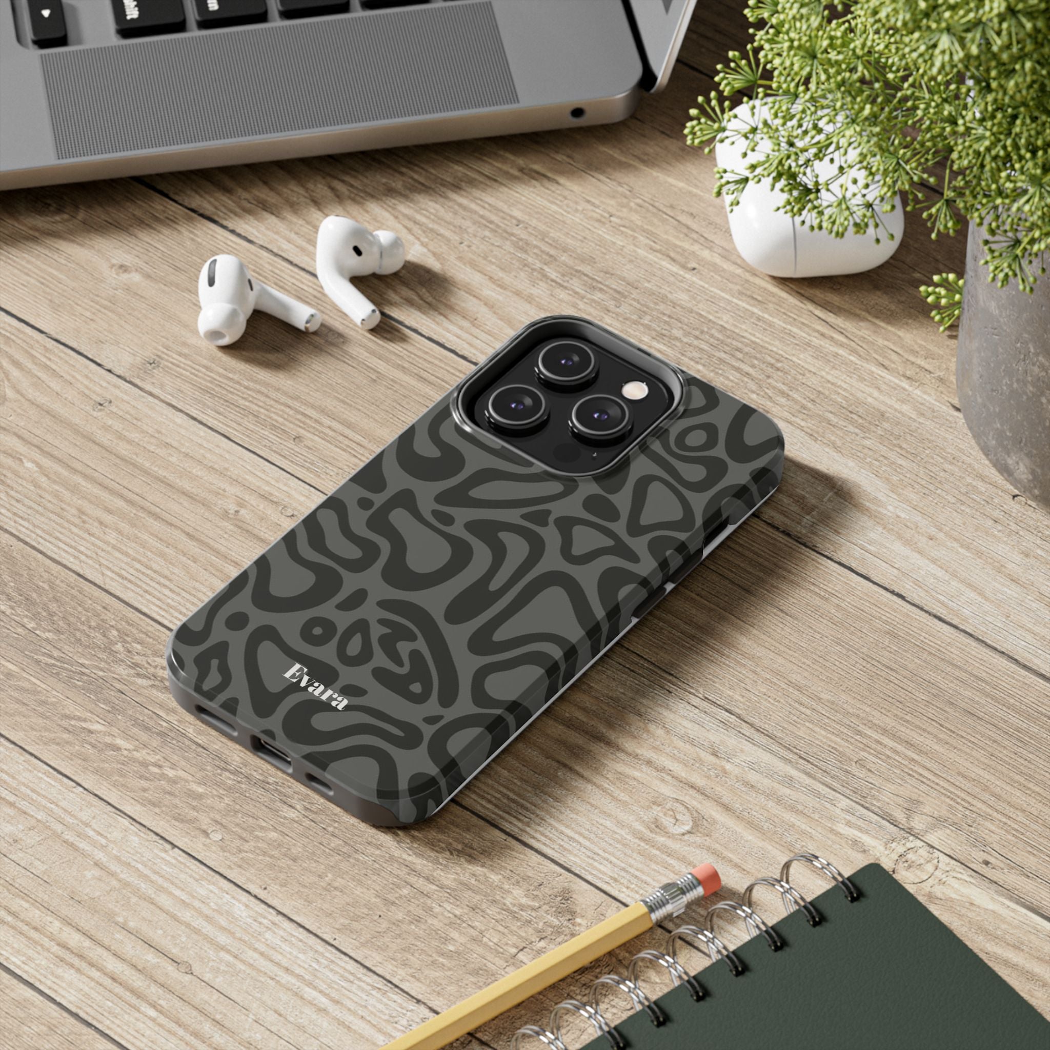 Wavy Grey Phone Case
