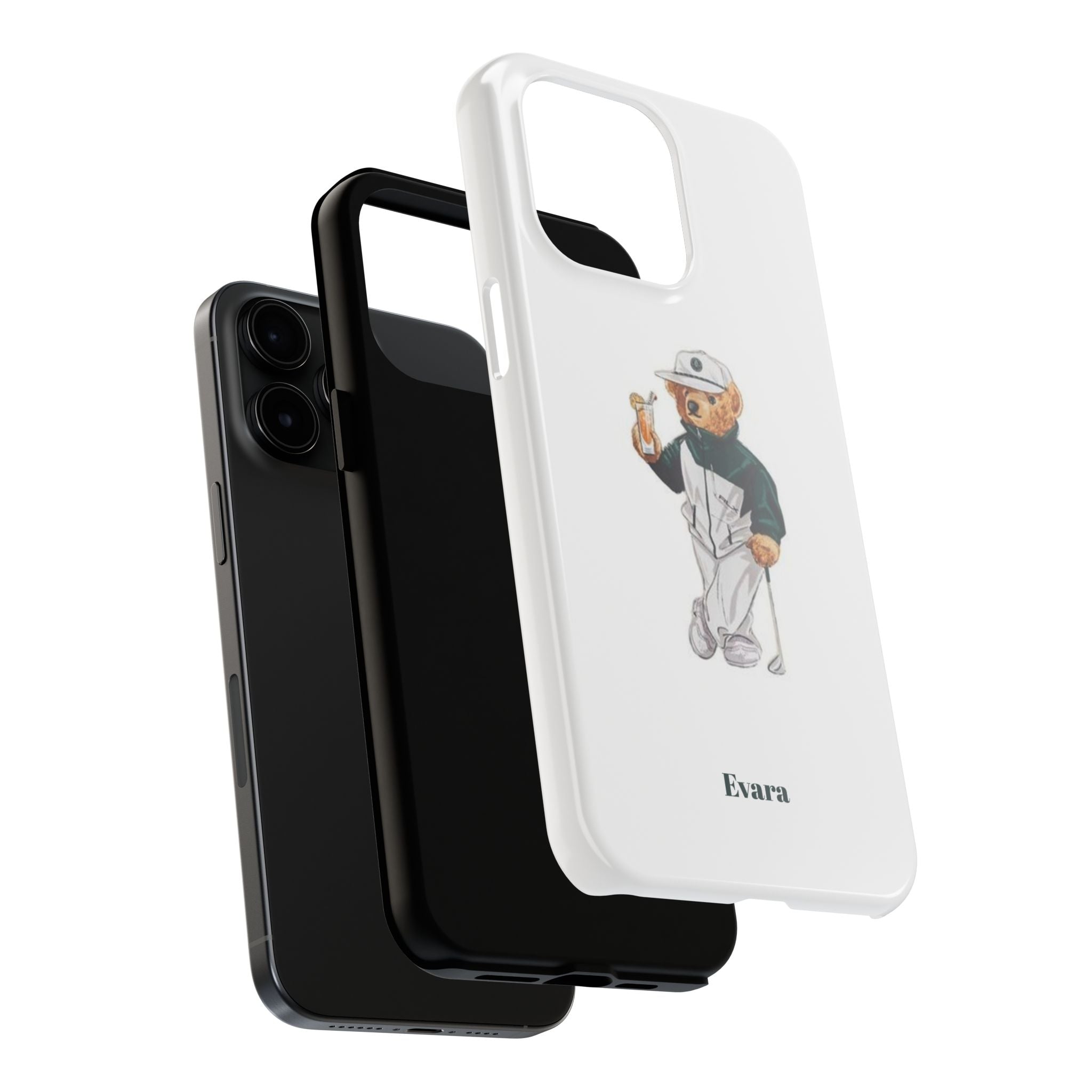 Tough Phone Case — Personalized Golf Bear Design