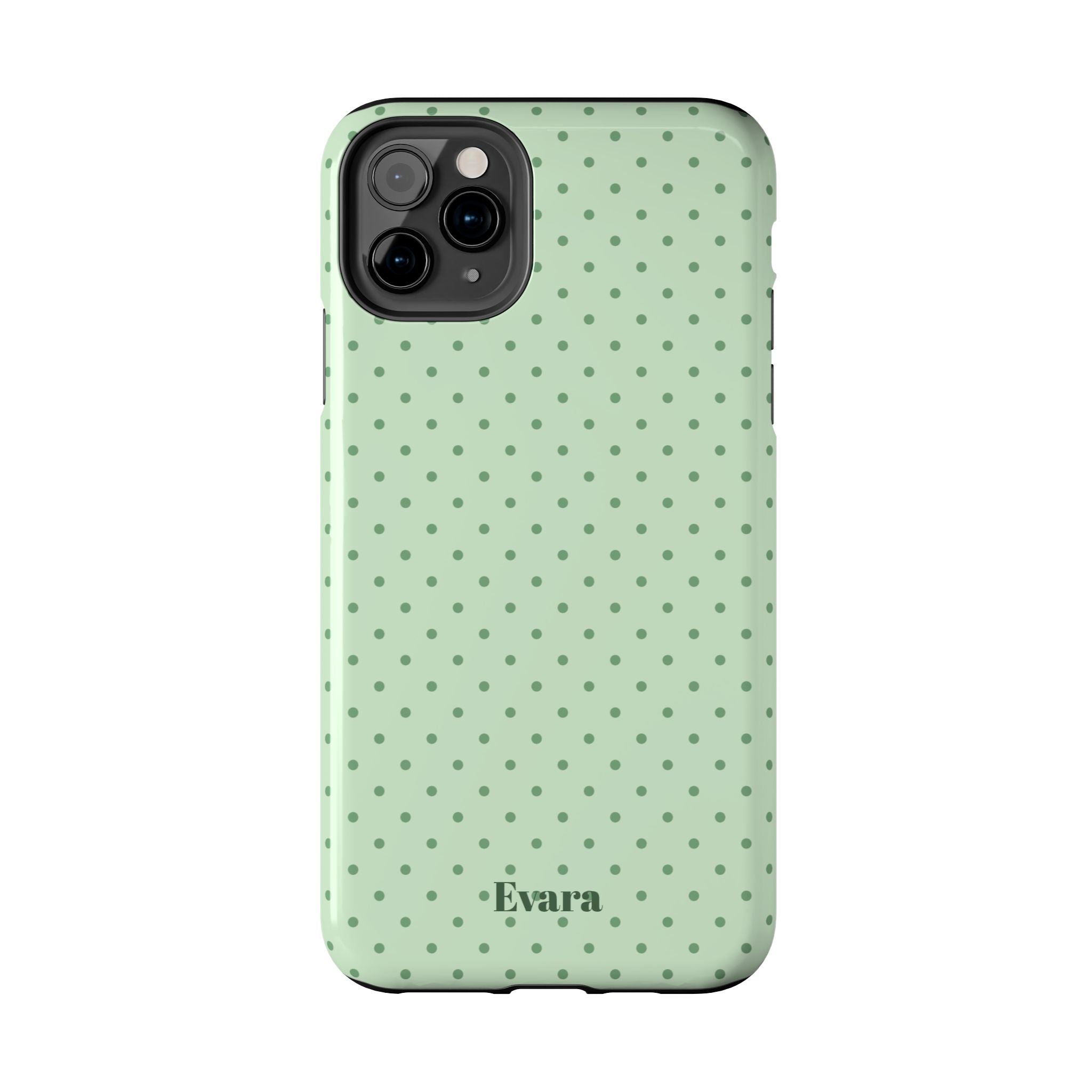 Mint Polka Dot Tough Phone Case — Protective Stylish Phone Cover