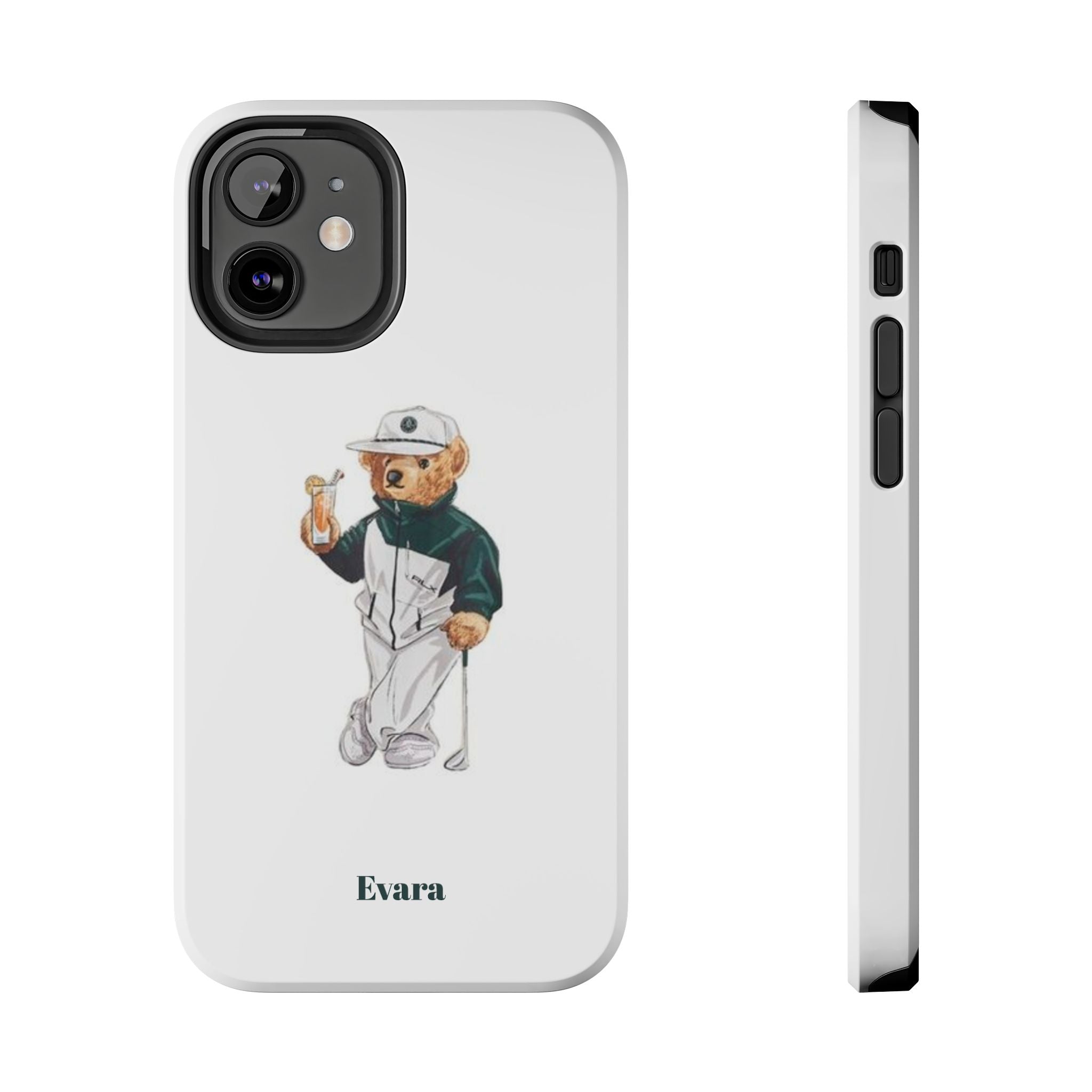 Tough Phone Case — Personalized Golf Bear Design