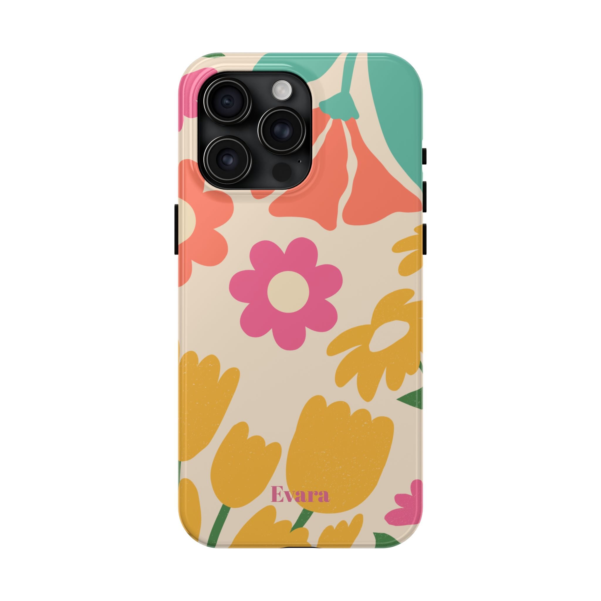 Yellow & Pink Vintage Flowers Phone Case