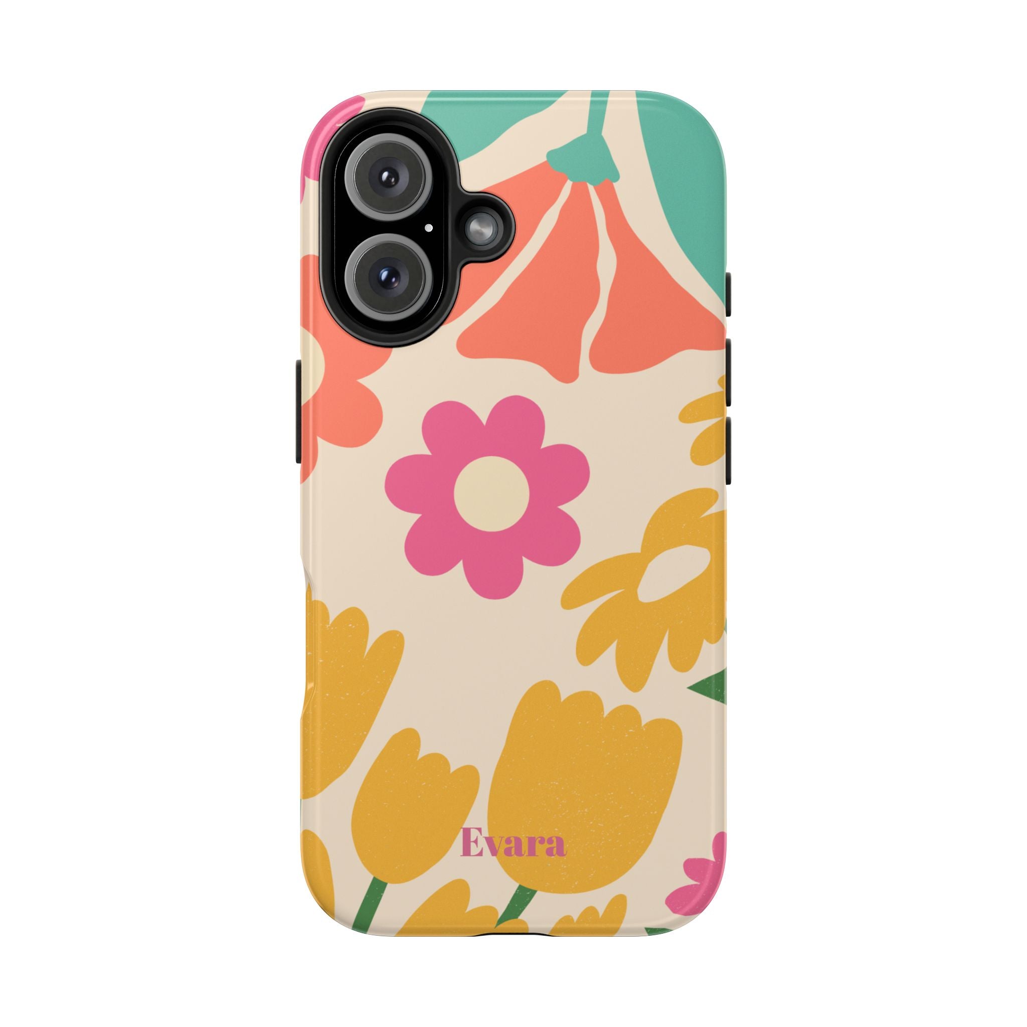 Yellow & Pink Vintage Flowers Phone Case
