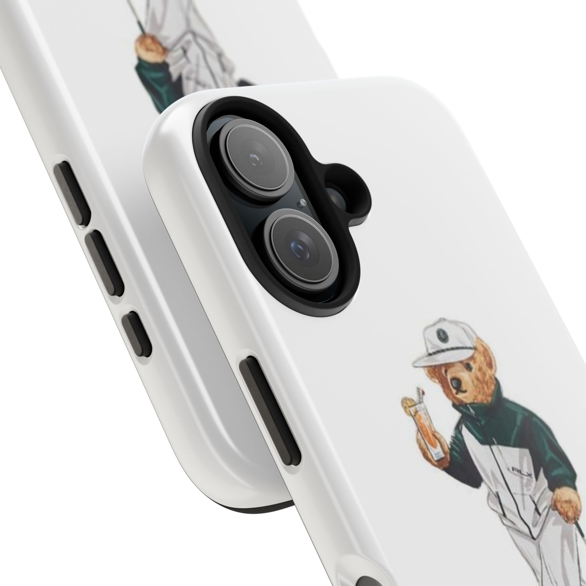 Tough Phone Case — Personalized Golf Bear Design