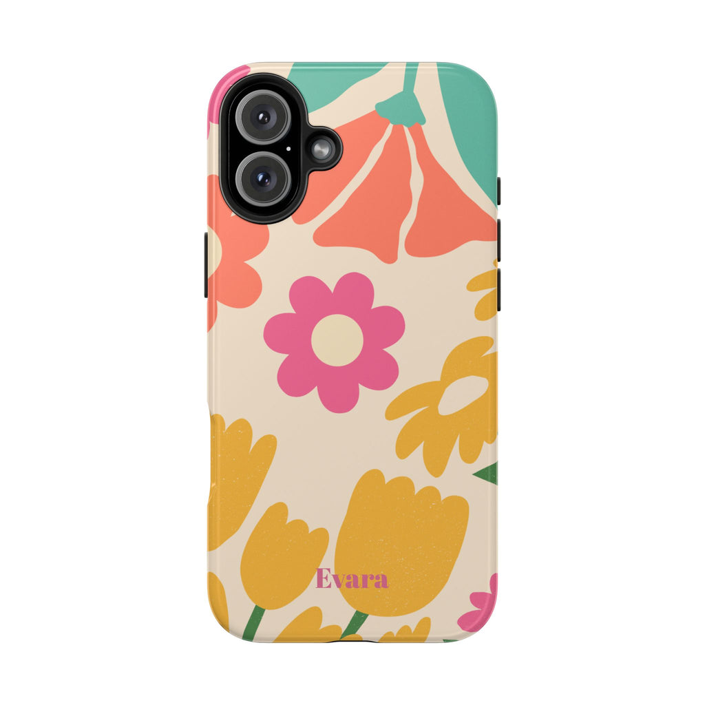 Yellow & Pink Vintage Flowers Phone Case