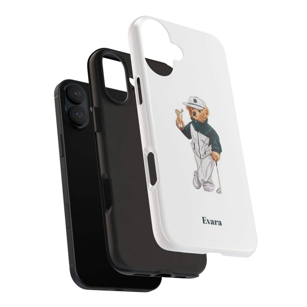 Tough Phone Case — Personalized Golf Bear Design