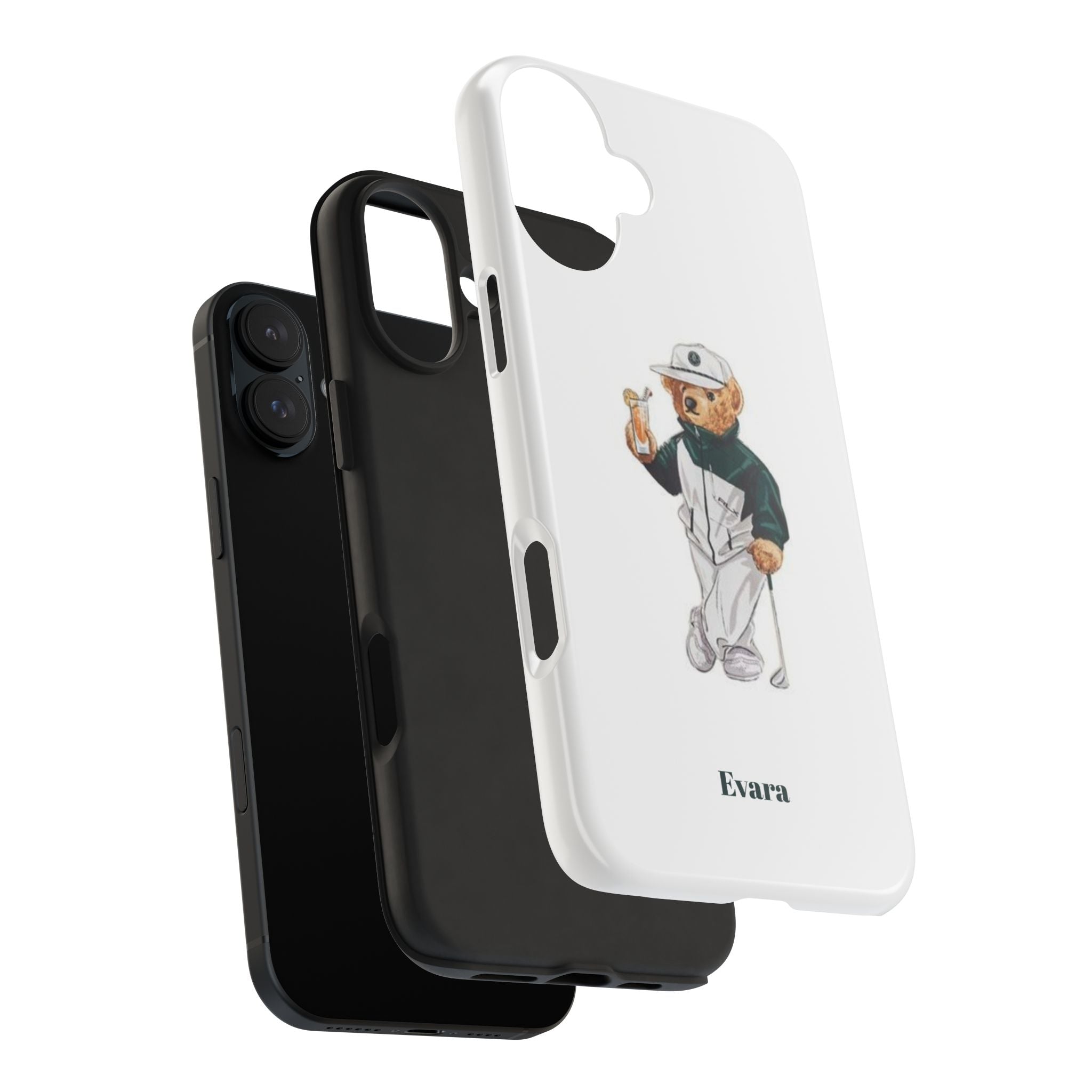 Tough Phone Case — Personalized Golf Bear Design