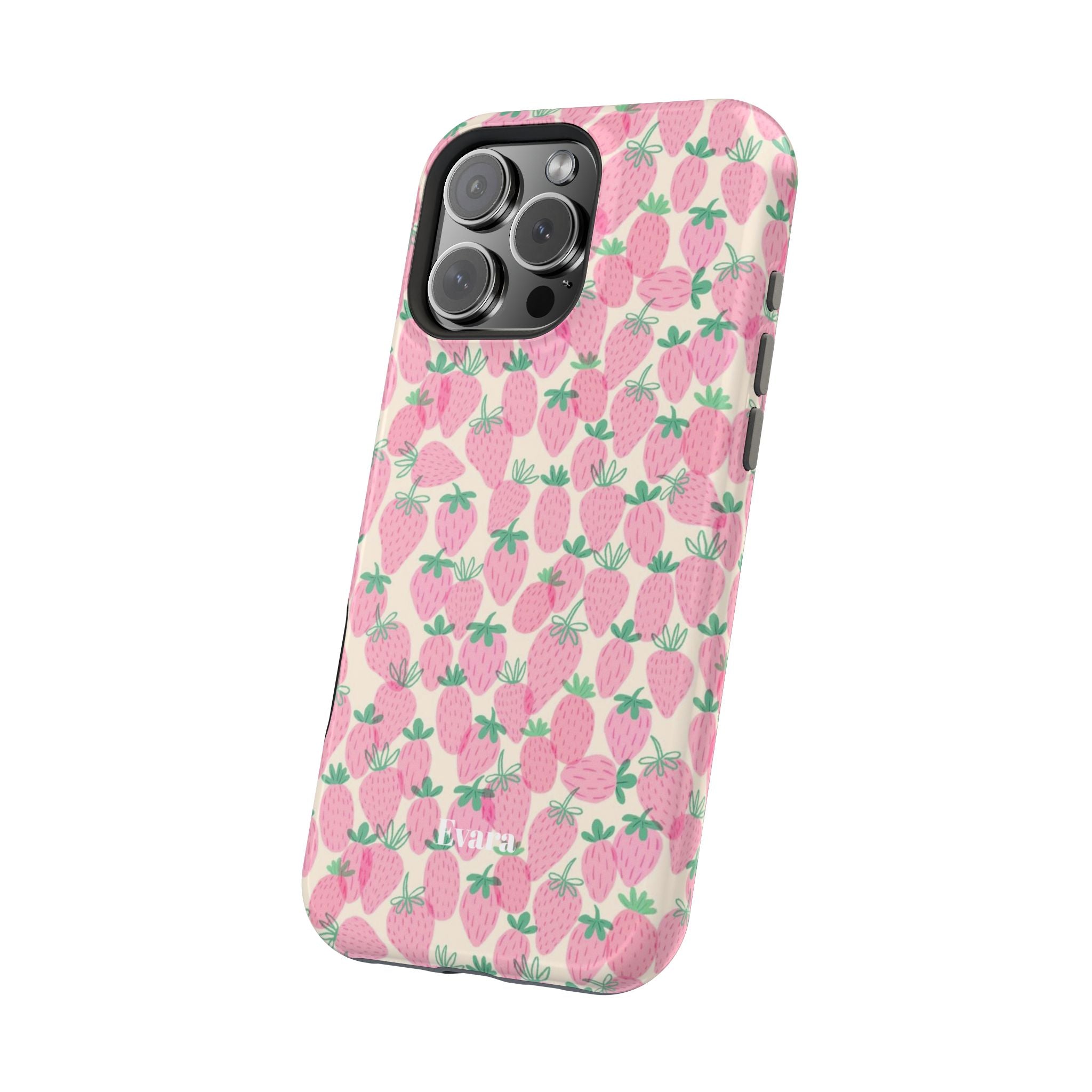 Pink Strawberry Phone Case- Magsafe