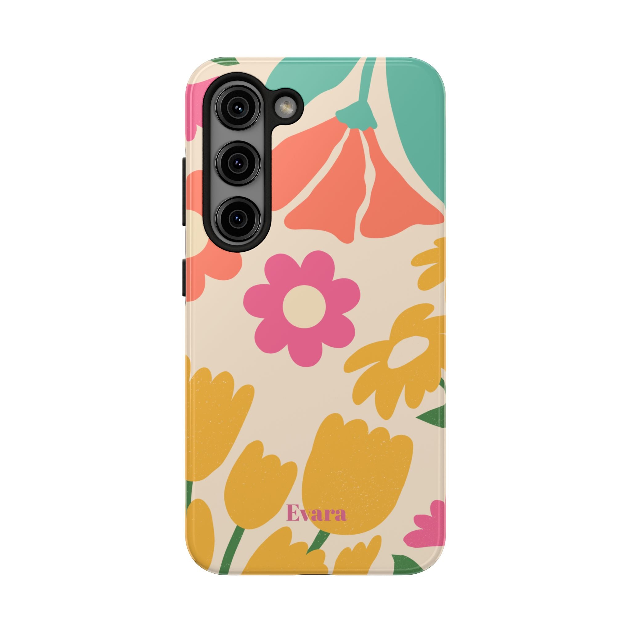 Yellow & Pink Vintage Flowers Phone Case