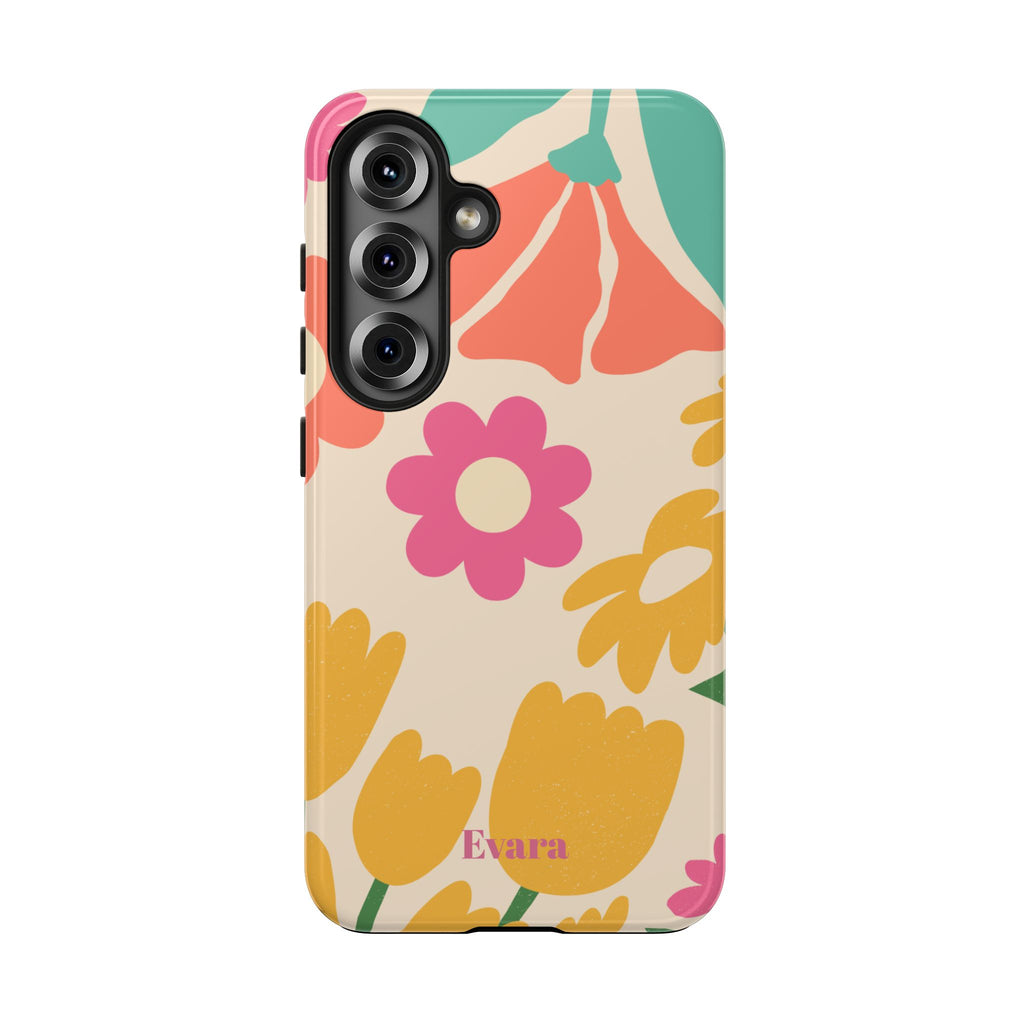 Yellow & Pink Vintage Flowers Phone Case