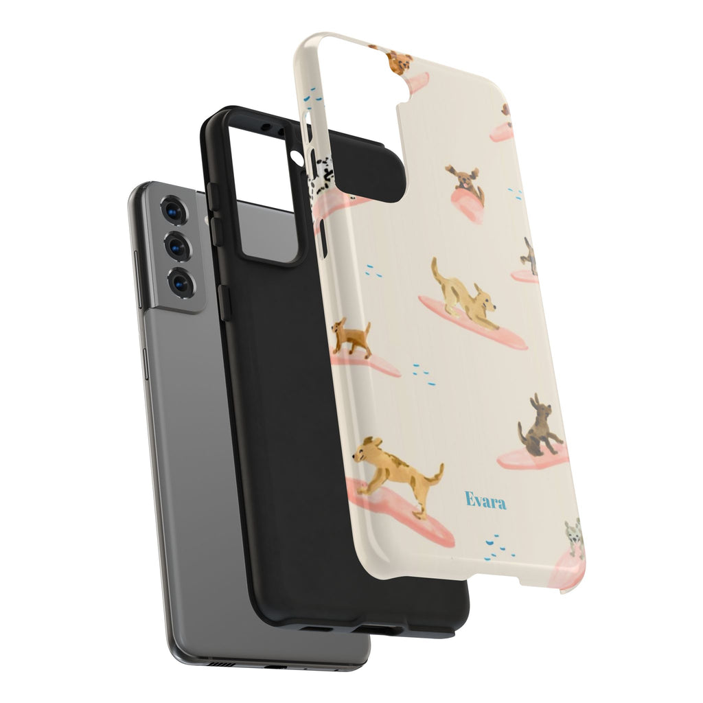 Surfing Dachshund's Phone case