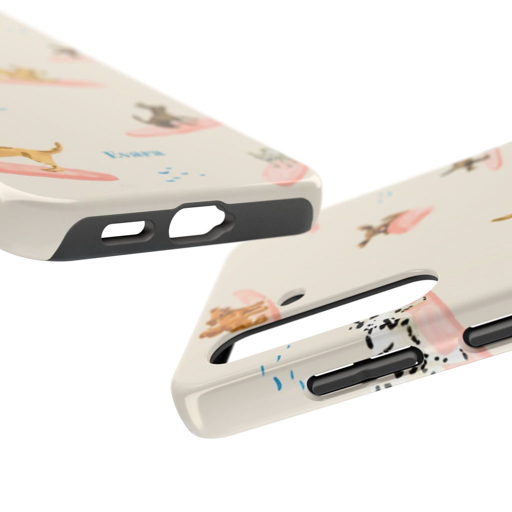 Surfing Dachshund's Phone case