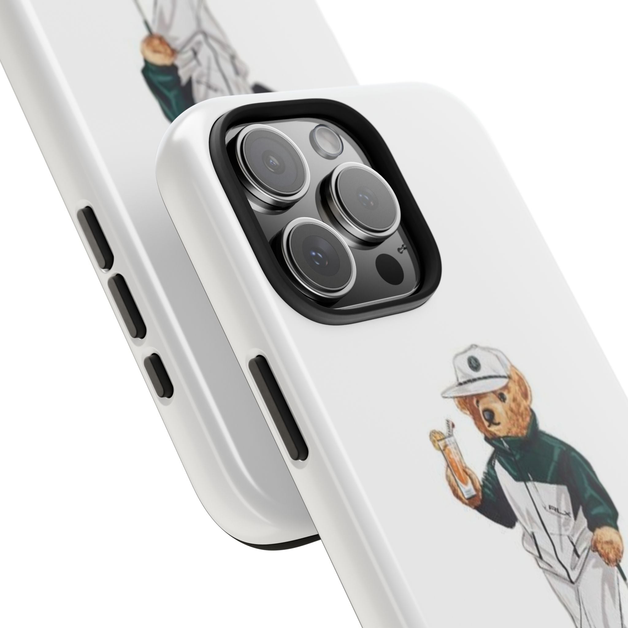 Tough Phone Case — Personalized Golf Bear Design