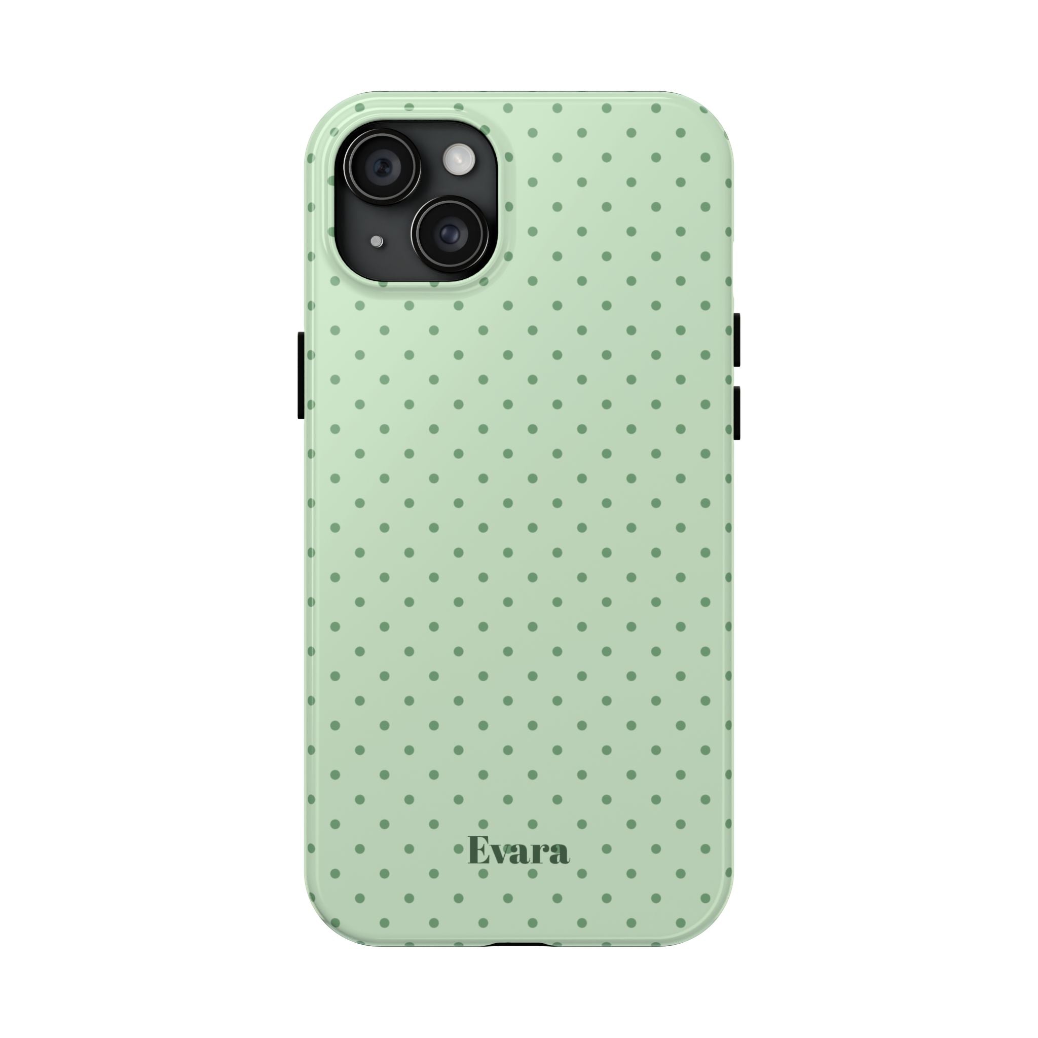 Mint Polka Dot Tough Phone Case — Protective Stylish Phone Cover
