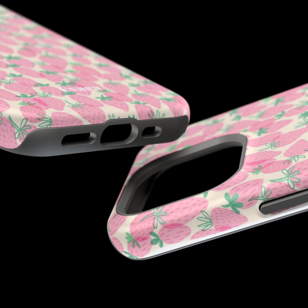 Pink Strawberry Phone Case- Magsafe