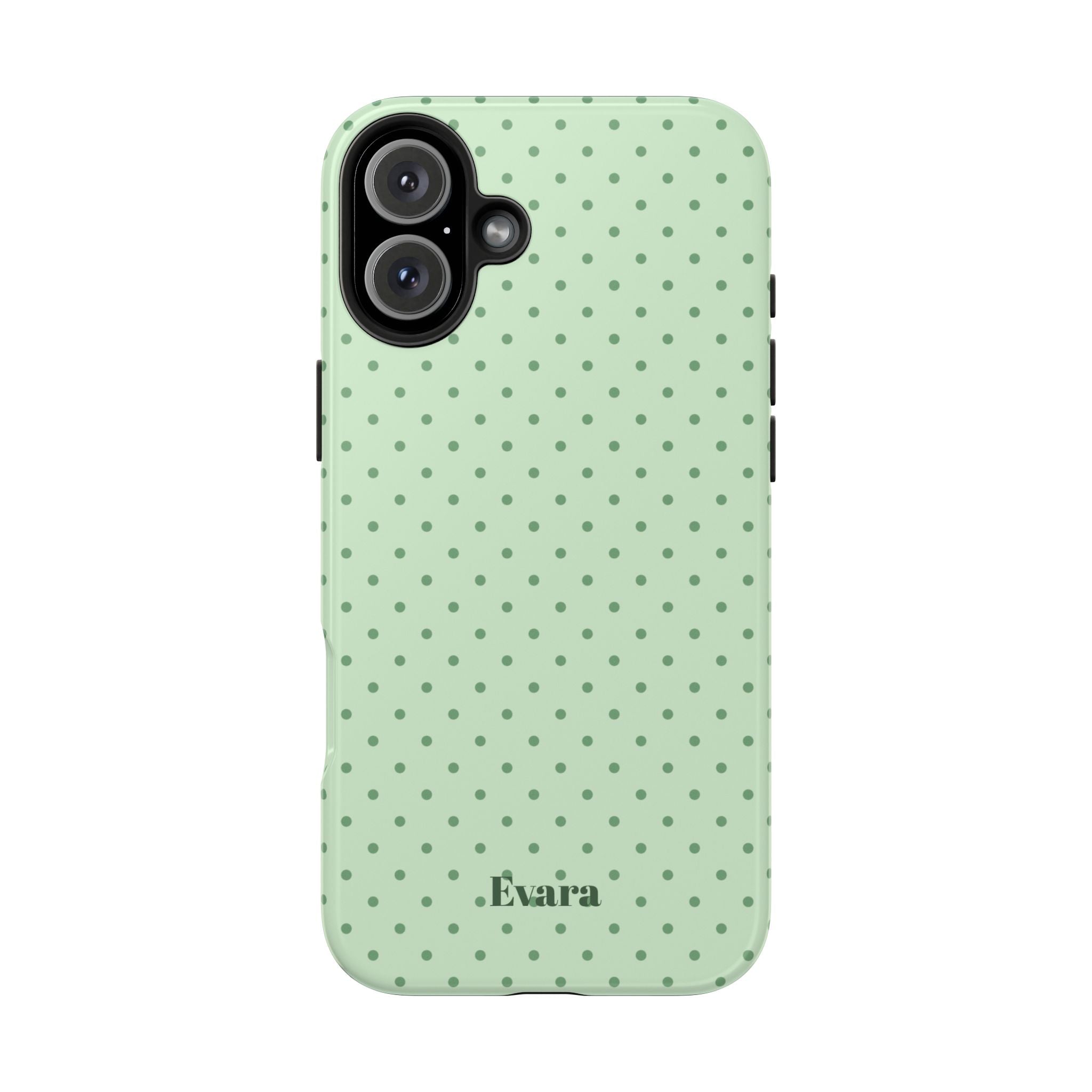 Mint Polka Dot Tough Phone Case — Protective Stylish Phone Cover