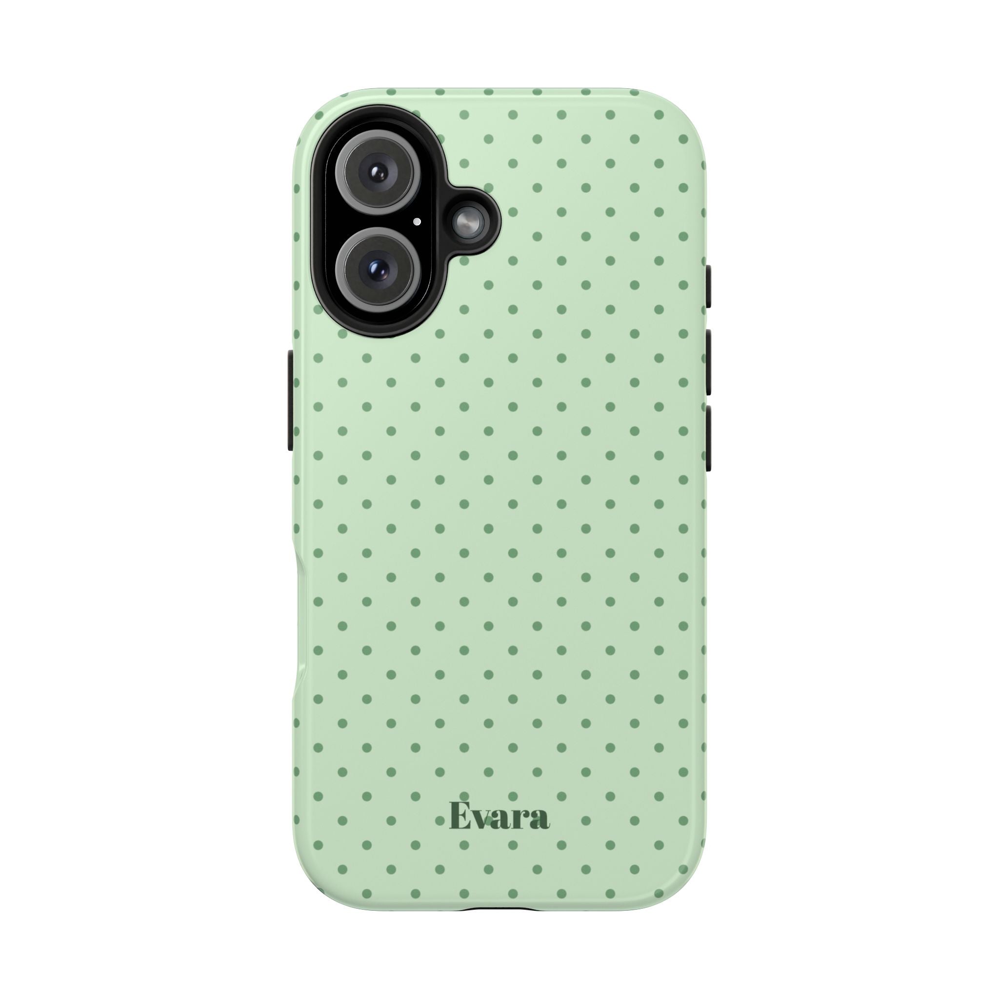 Mint Polka Dot Tough Phone Case — Protective Stylish Phone Cover