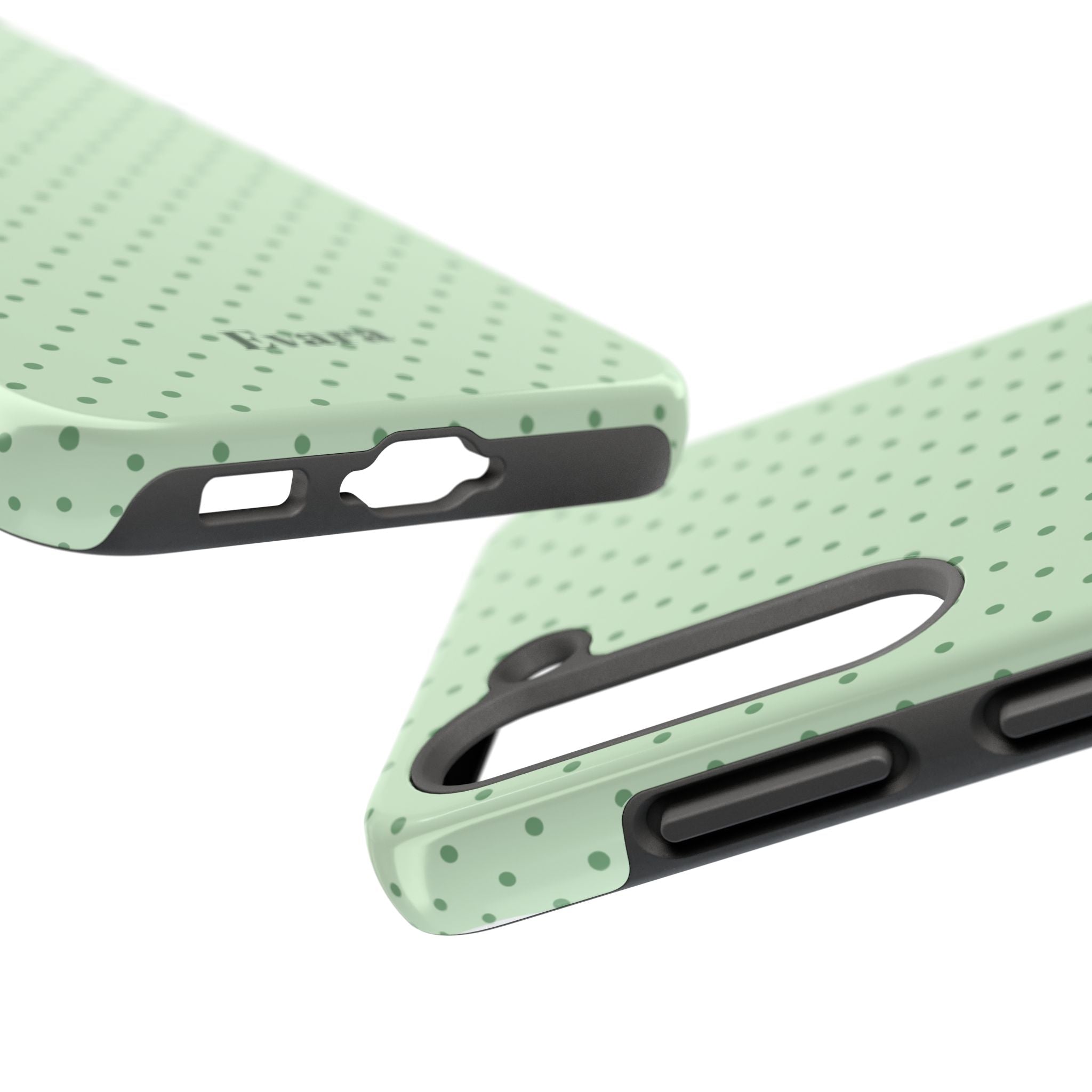 Mint Polka Dot Tough Phone Case — Protective Stylish Phone Cover
