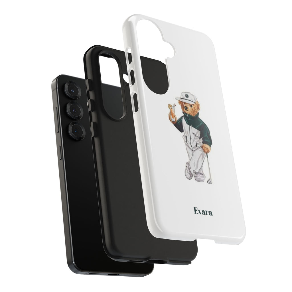 Tough Phone Case — Personalized Golf Bear Design