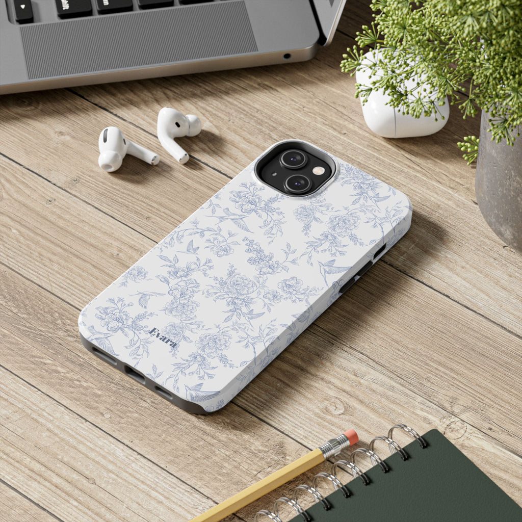 Delicate Blue Floral Phone Case