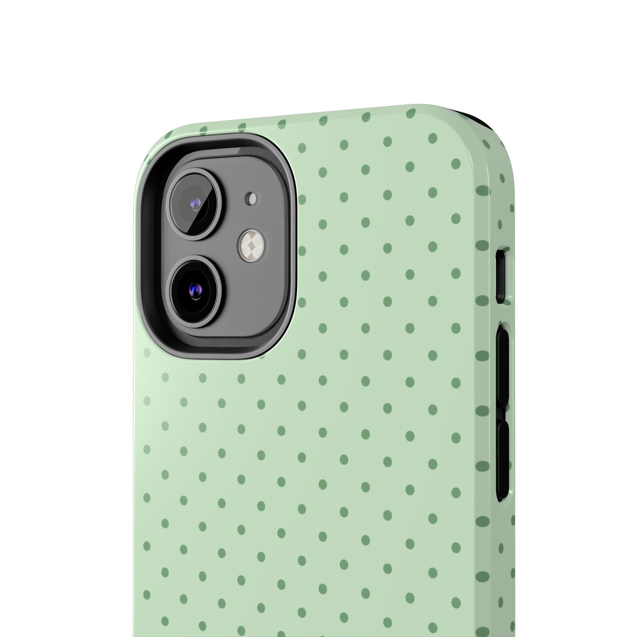 Mint Polka Dot Tough Phone Case — Protective Stylish Phone Cover