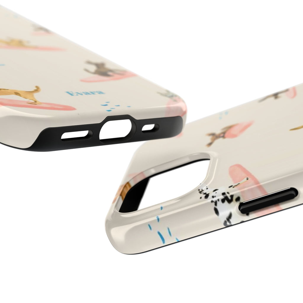 Surfing Dachshund's Phone case