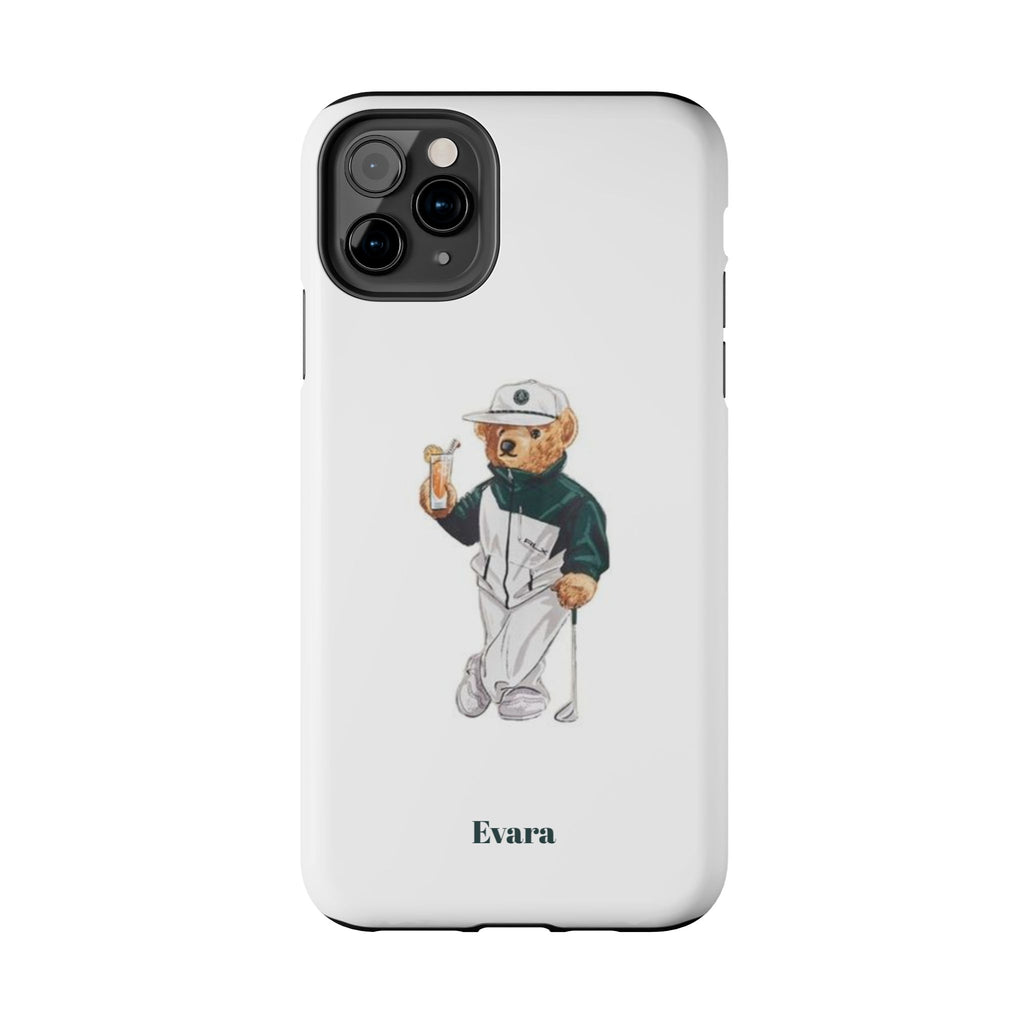 Tough Phone Case — Personalized Golf Bear Design
