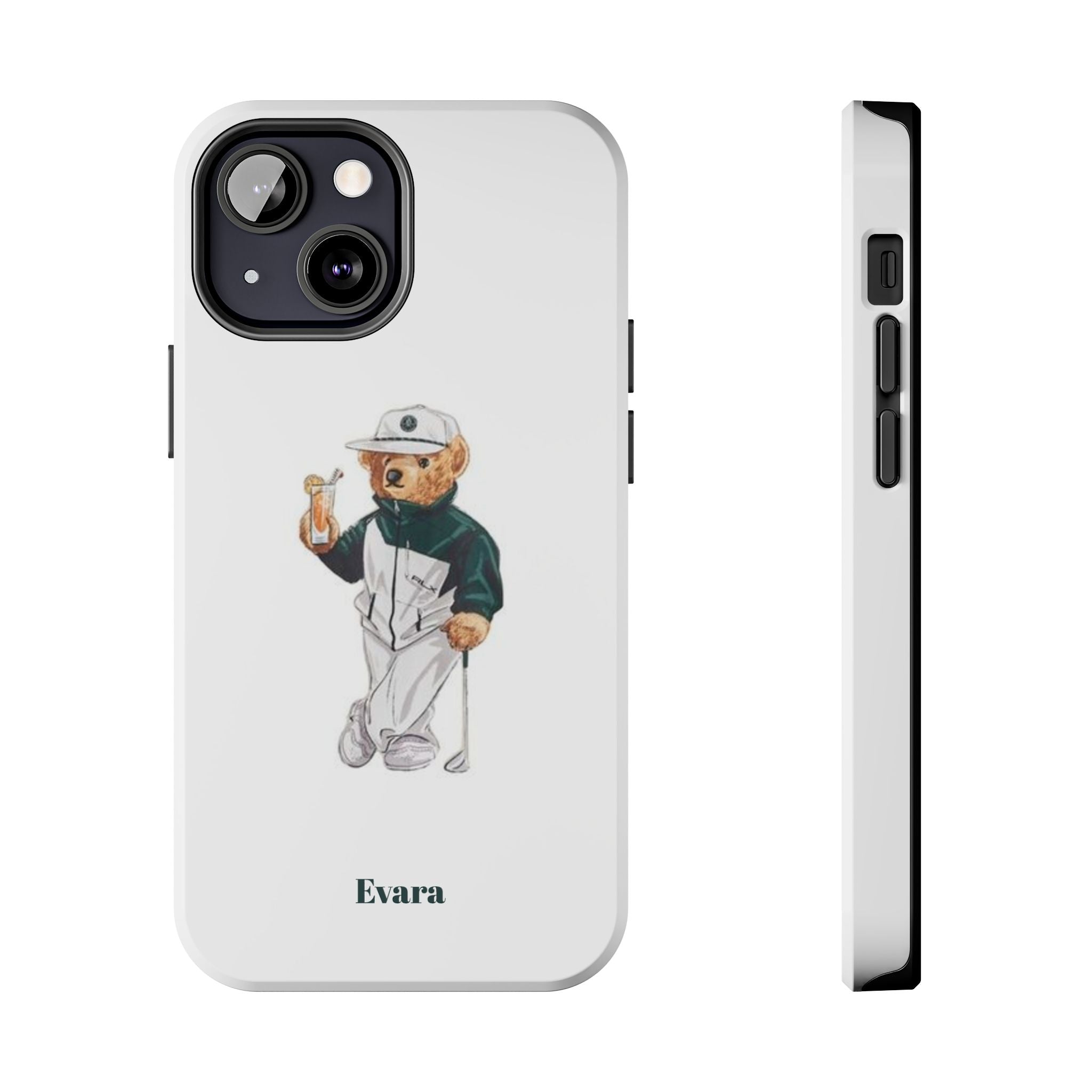 Tough Phone Case — Personalized Golf Bear Design
