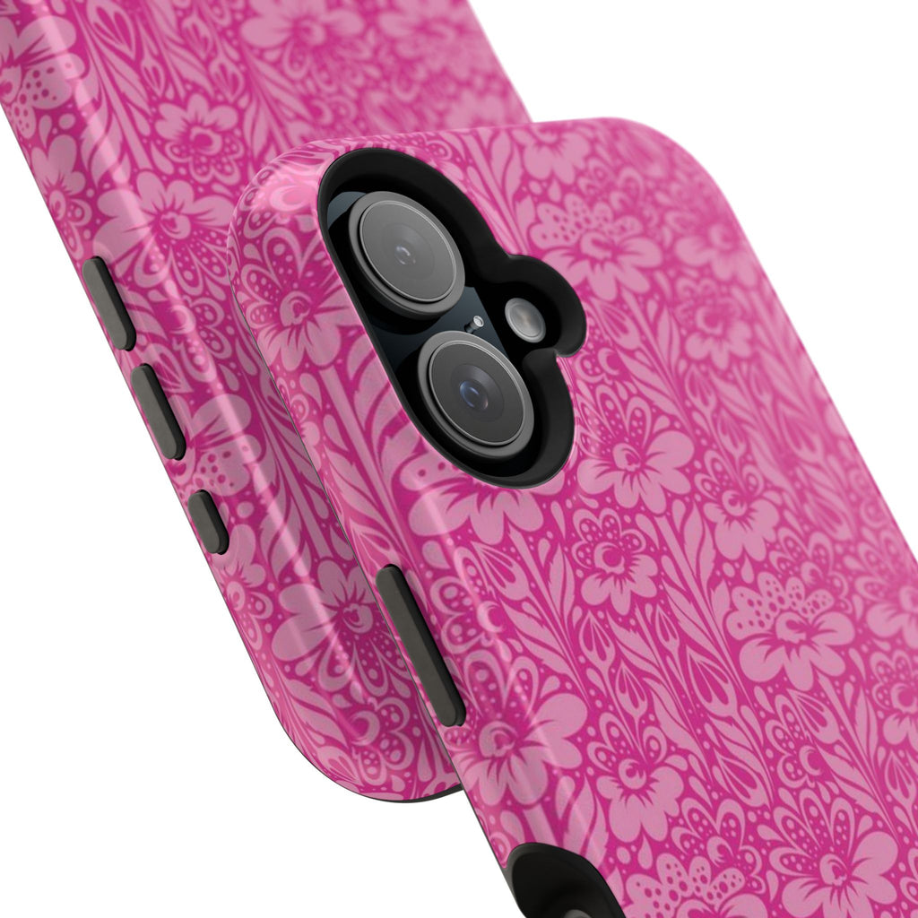 Pink Floral Phone Case- Magsafe