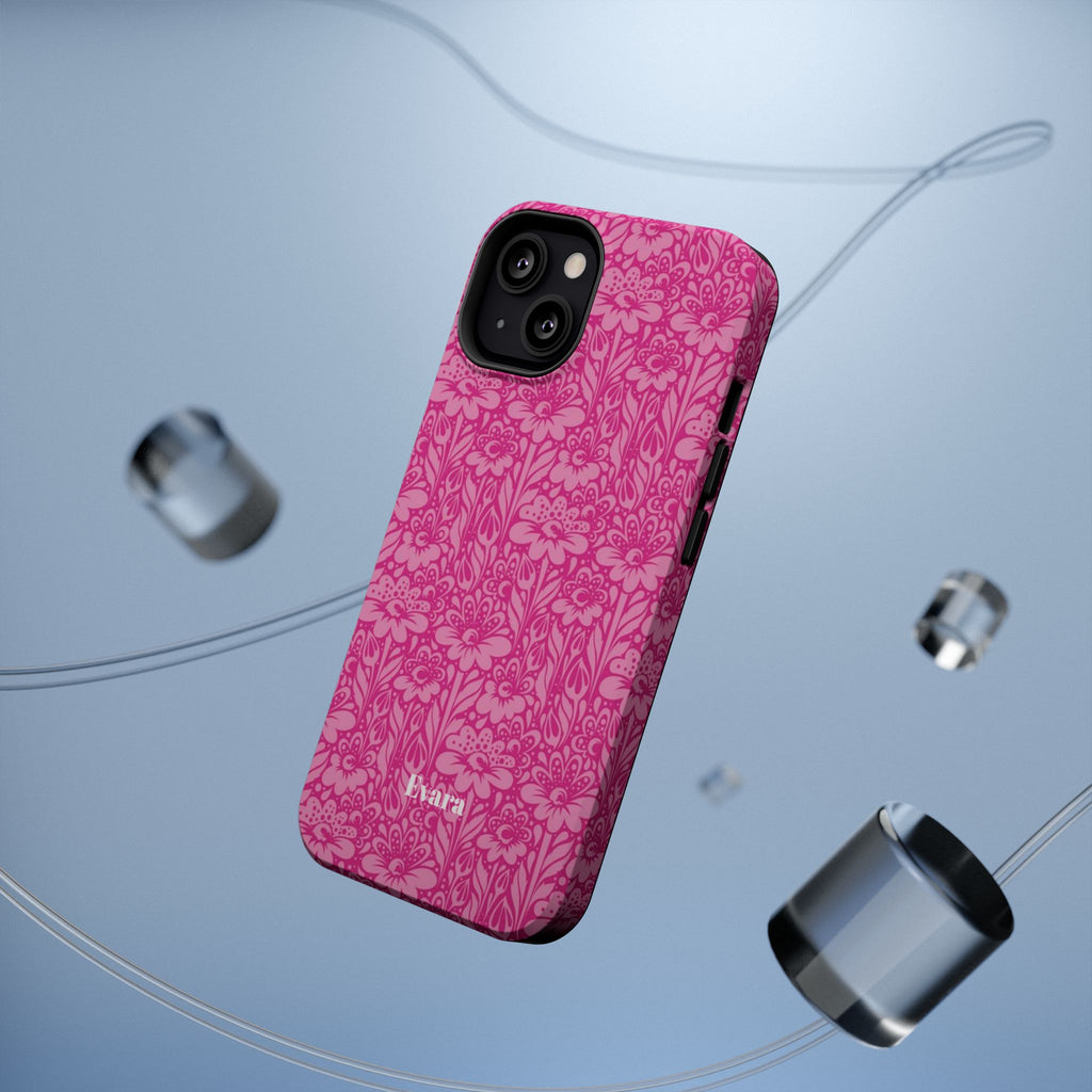 Pink Floral Phone Case- Magsafe
