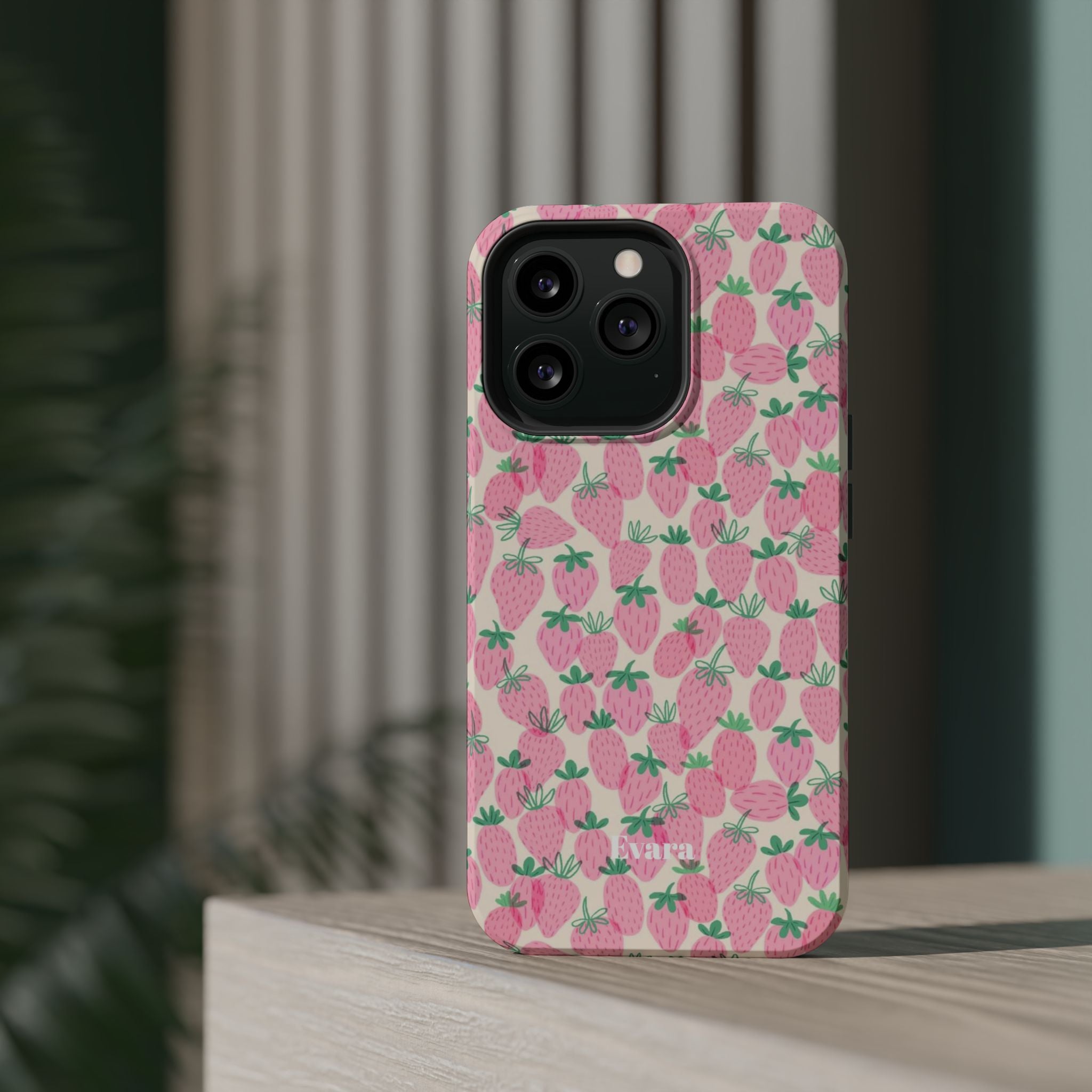 Pink Strawberry Phone Case- Magsafe