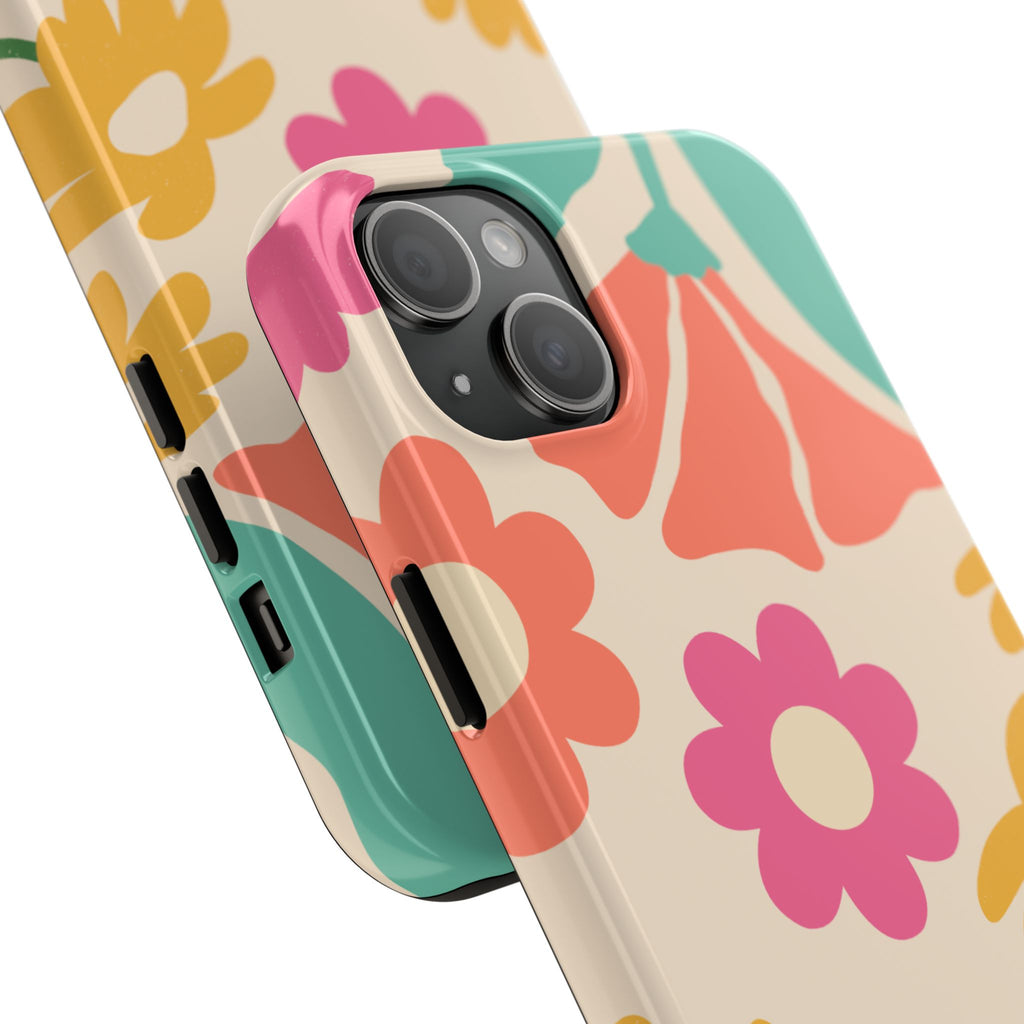 Yellow & Pink Vintage Flowers Phone Case