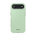 Mint Polka Dot Tough Phone Case — Protective Stylish Phone Cover
