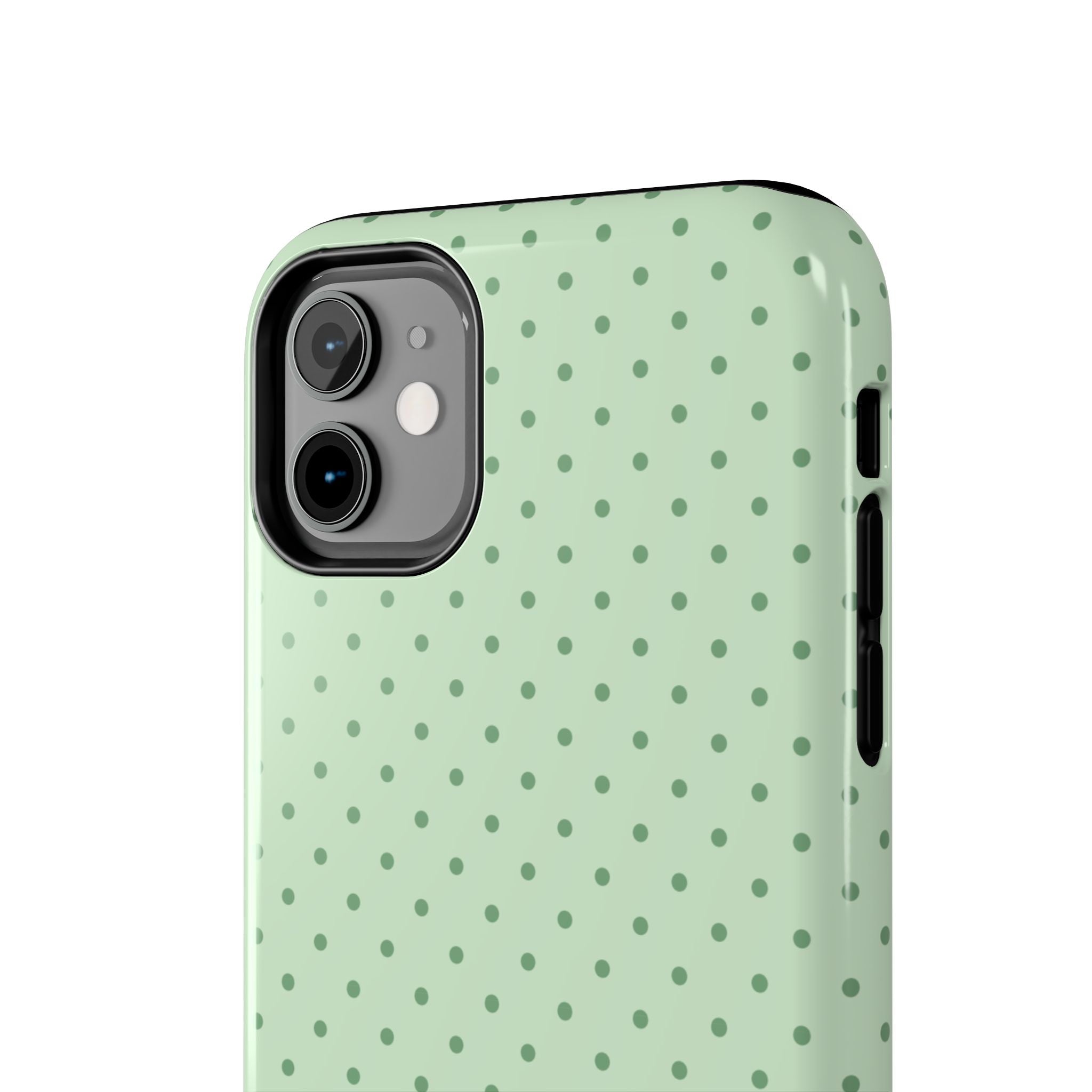 Mint Polka Dot Tough Phone Case — Protective Stylish Phone Cover