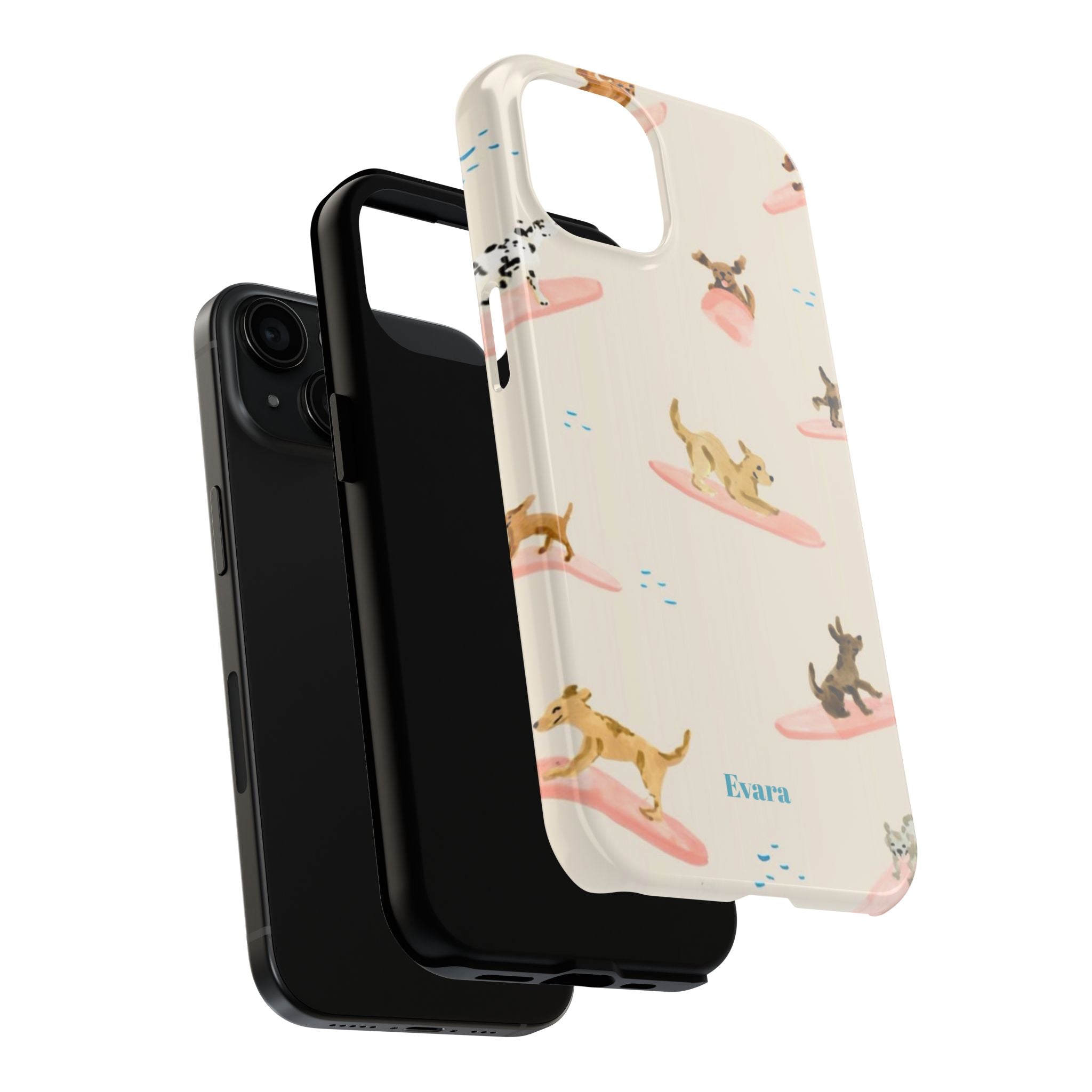 Surfing Dachshund's Phone case