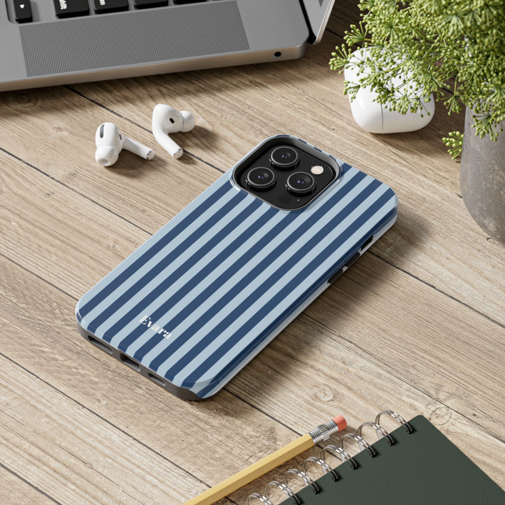 Navy Stripes Phone Case