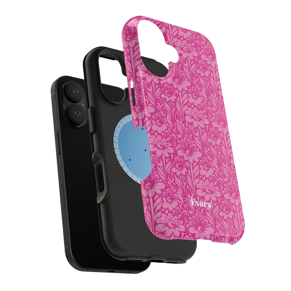 Pink Floral Phone Case- Magsafe