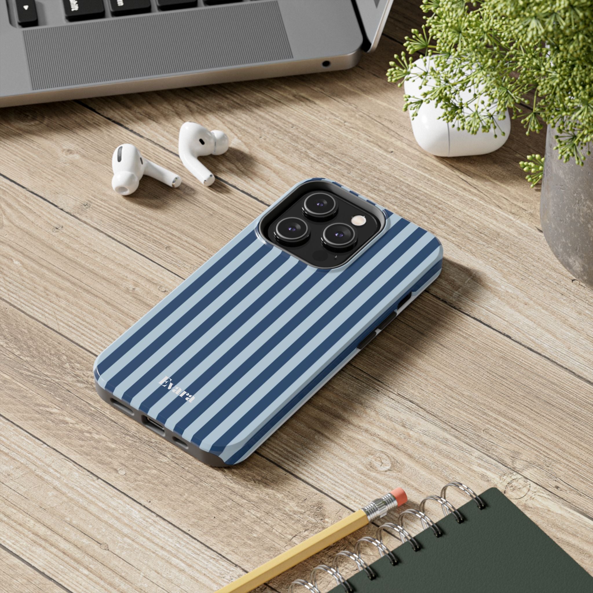 Navy Stripes Phone Case