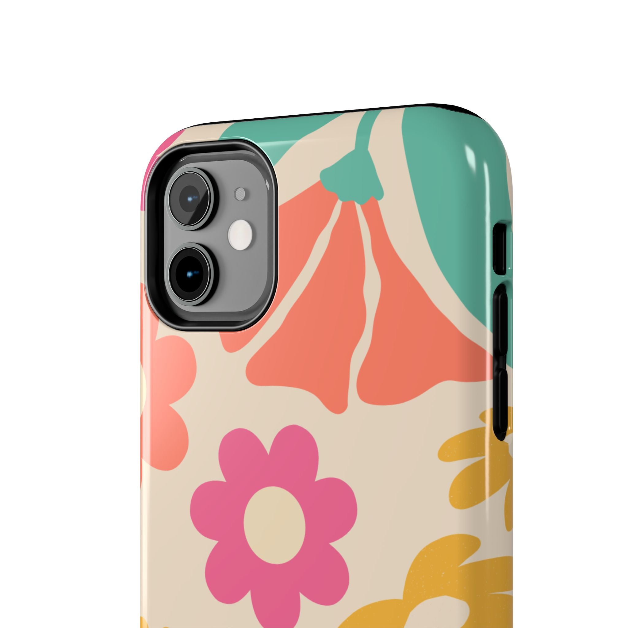 Yellow & Pink Vintage Flowers Phone Case
