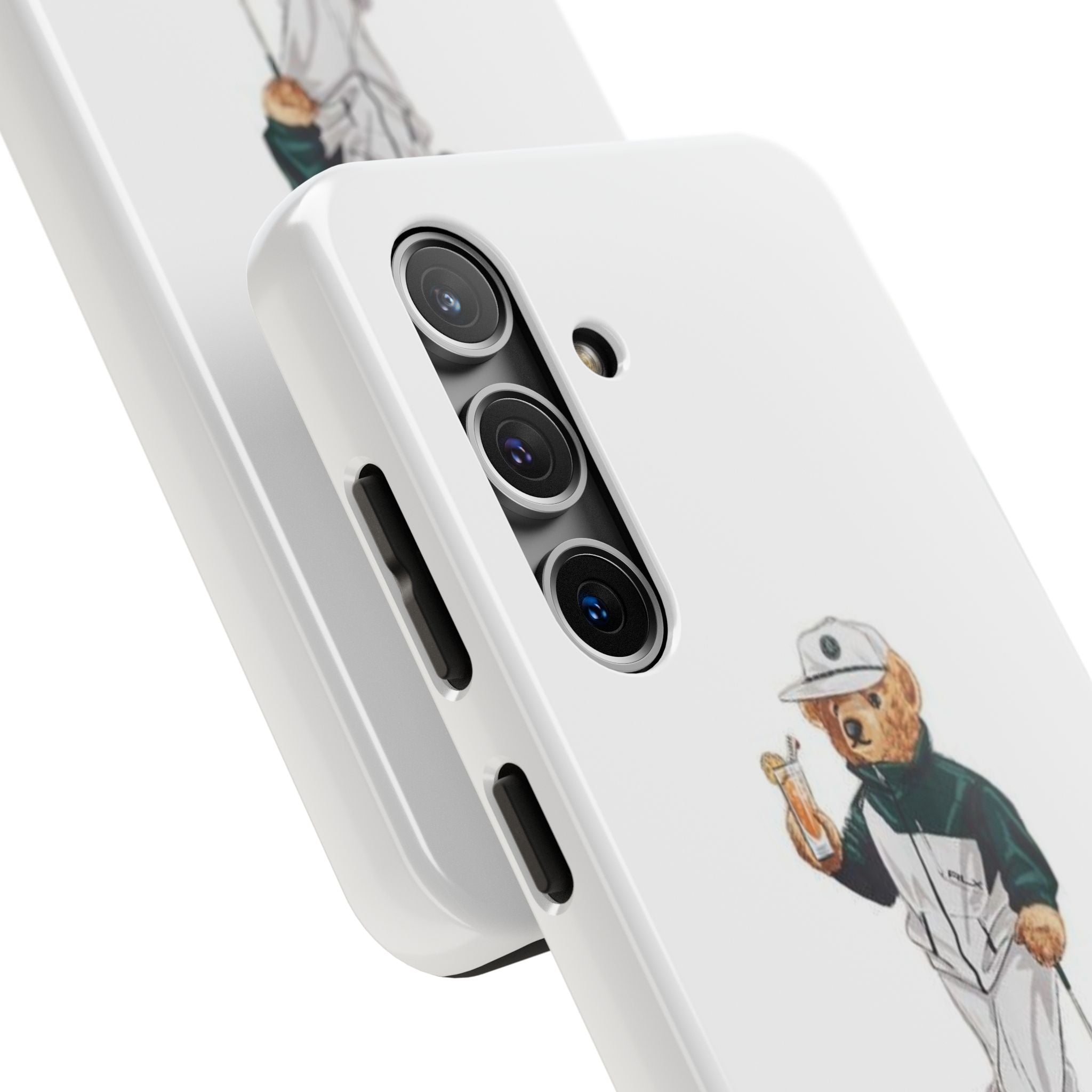 Tough Phone Case — Personalized Golf Bear Design