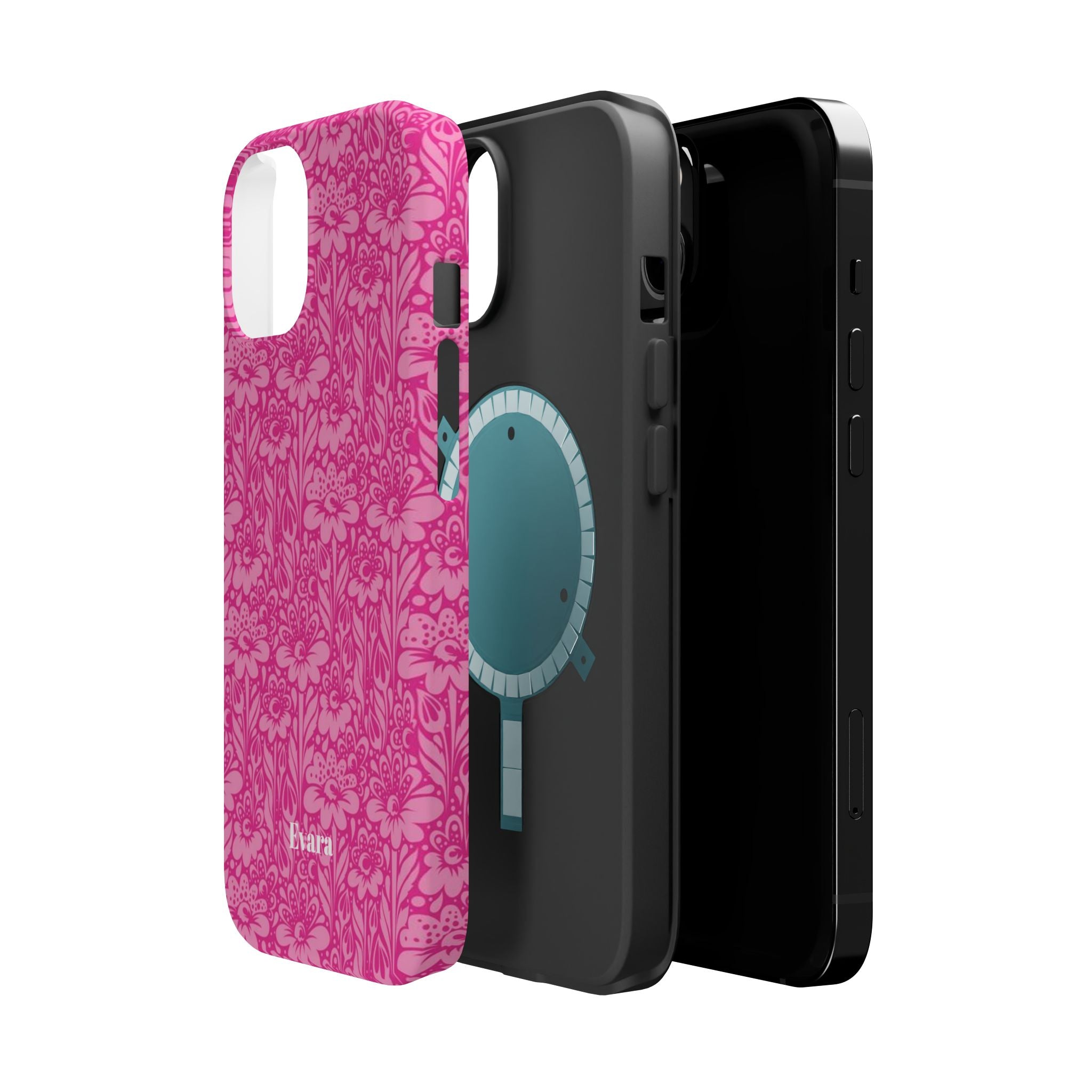 Pink Floral Phone Case- Magsafe