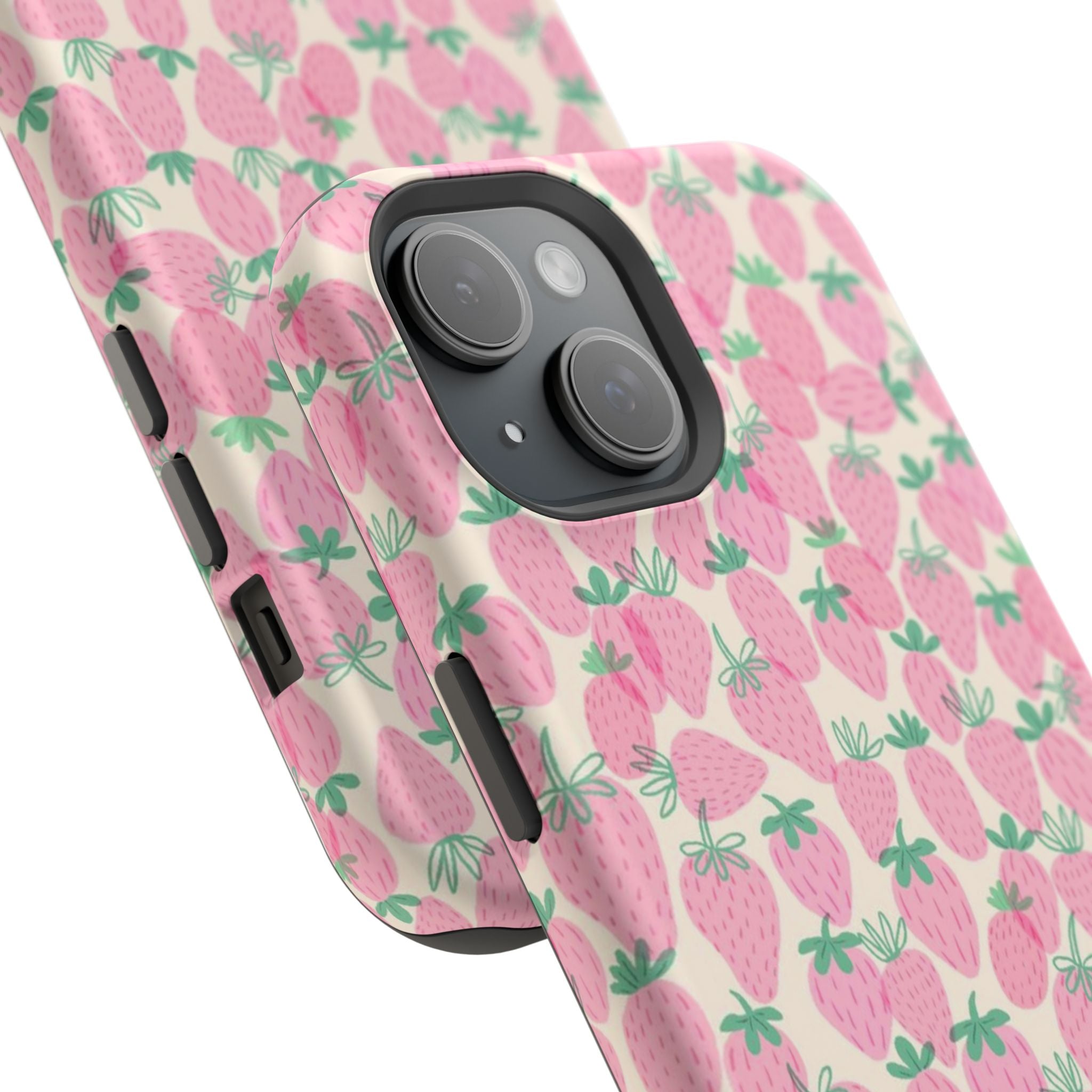 Pink Strawberry Phone Case- Magsafe