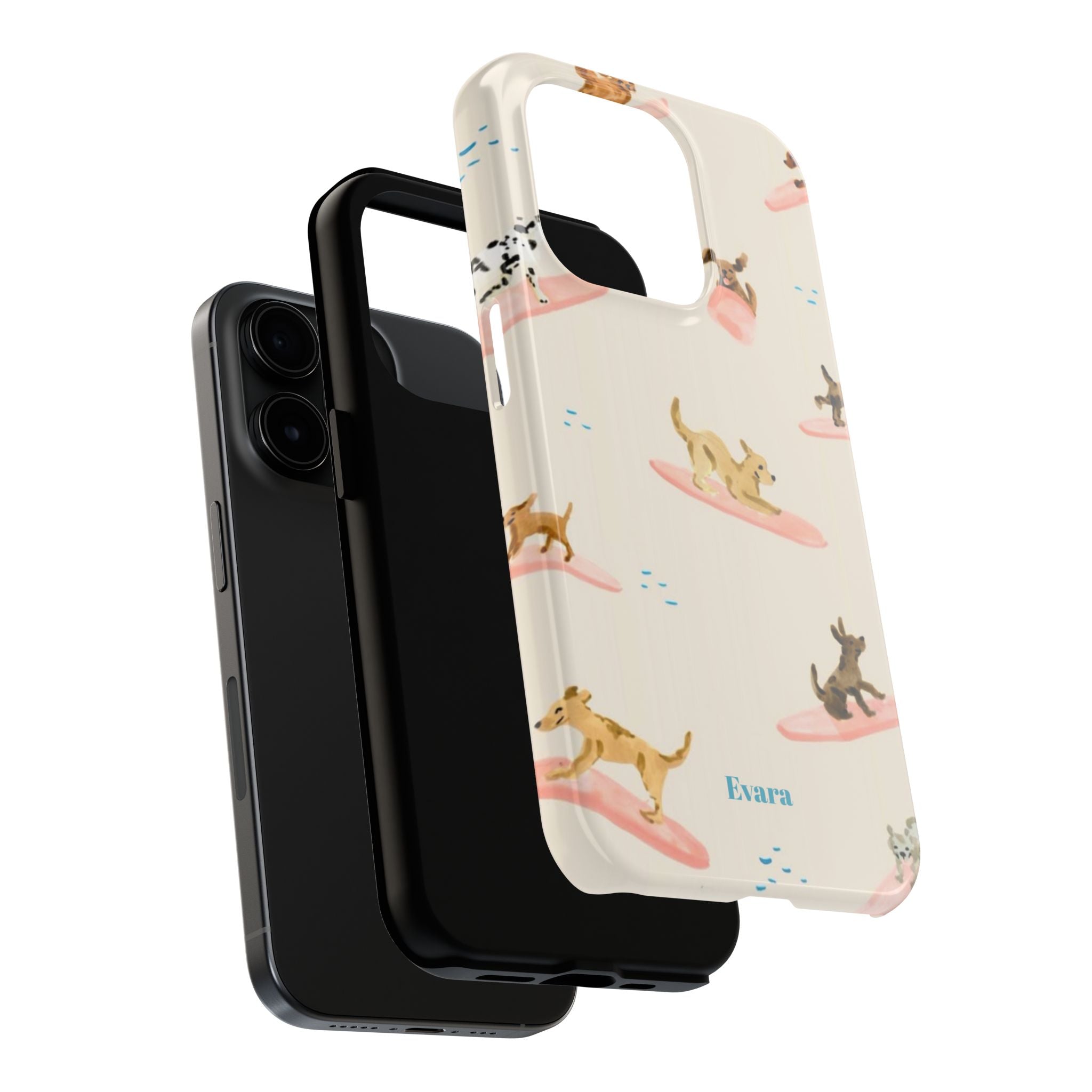 Surfing Dachshund's Phone case