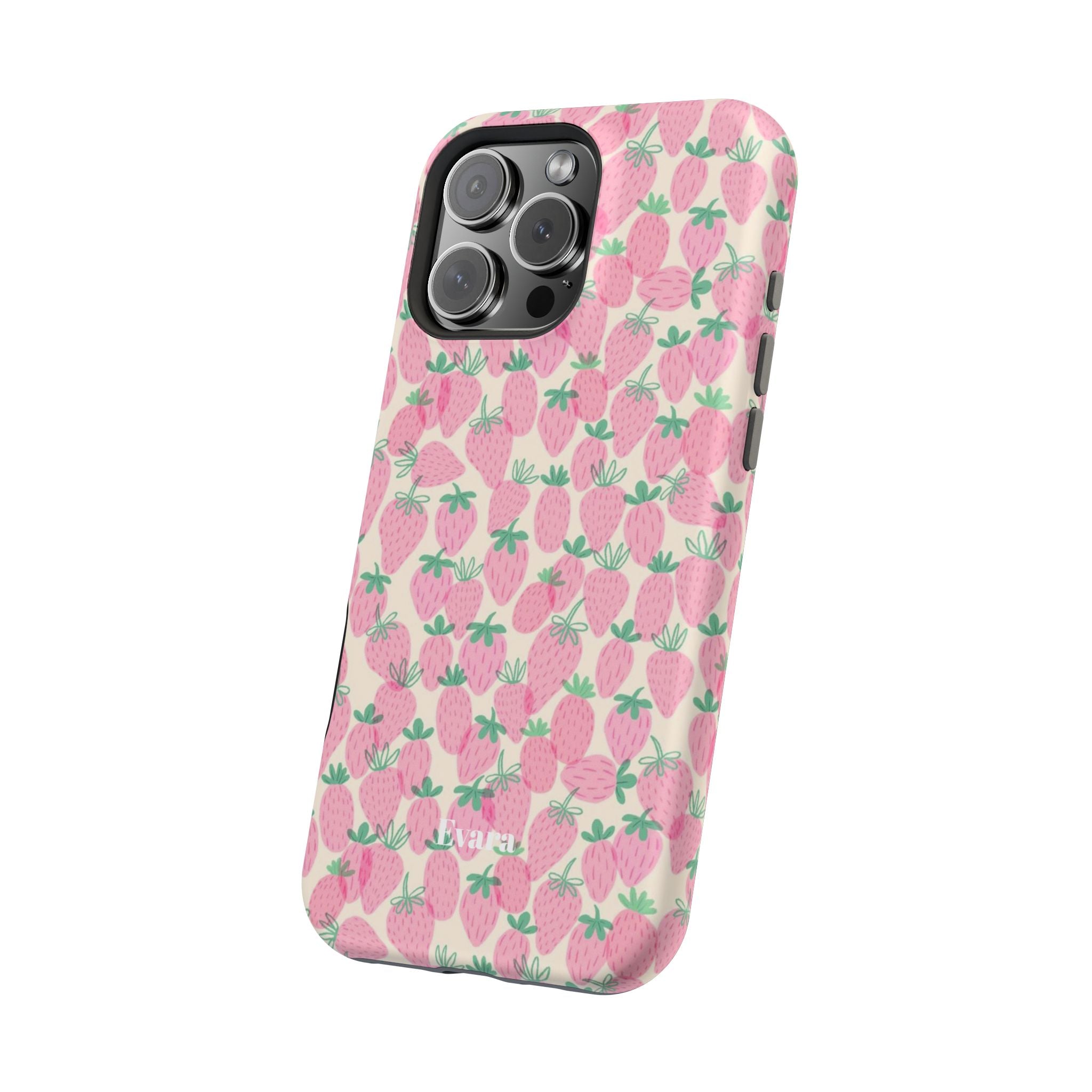 Pink Strawberry Phone Case- Magsafe
